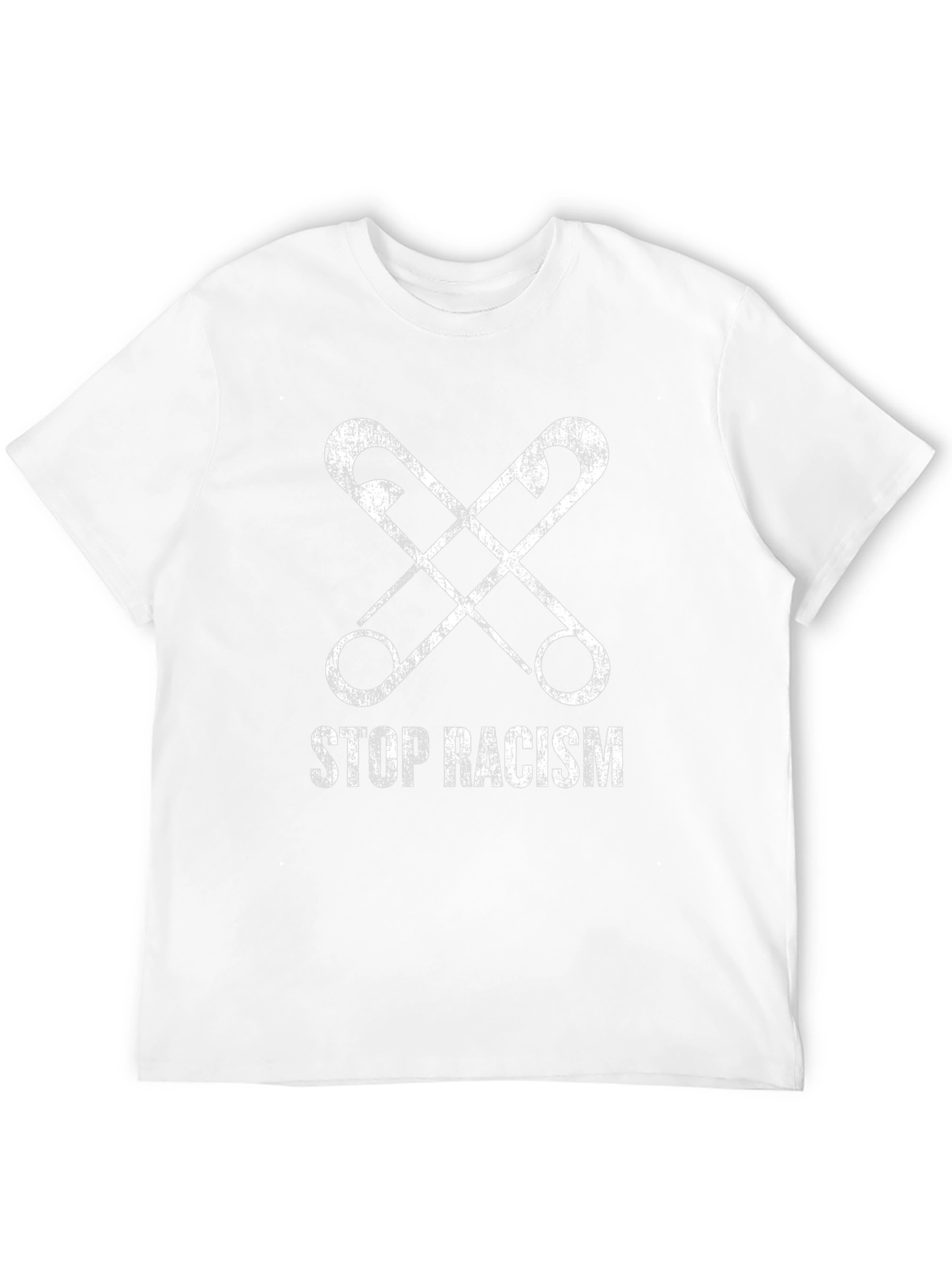 Stop Racism Safety Pin Graphic T-Shirt