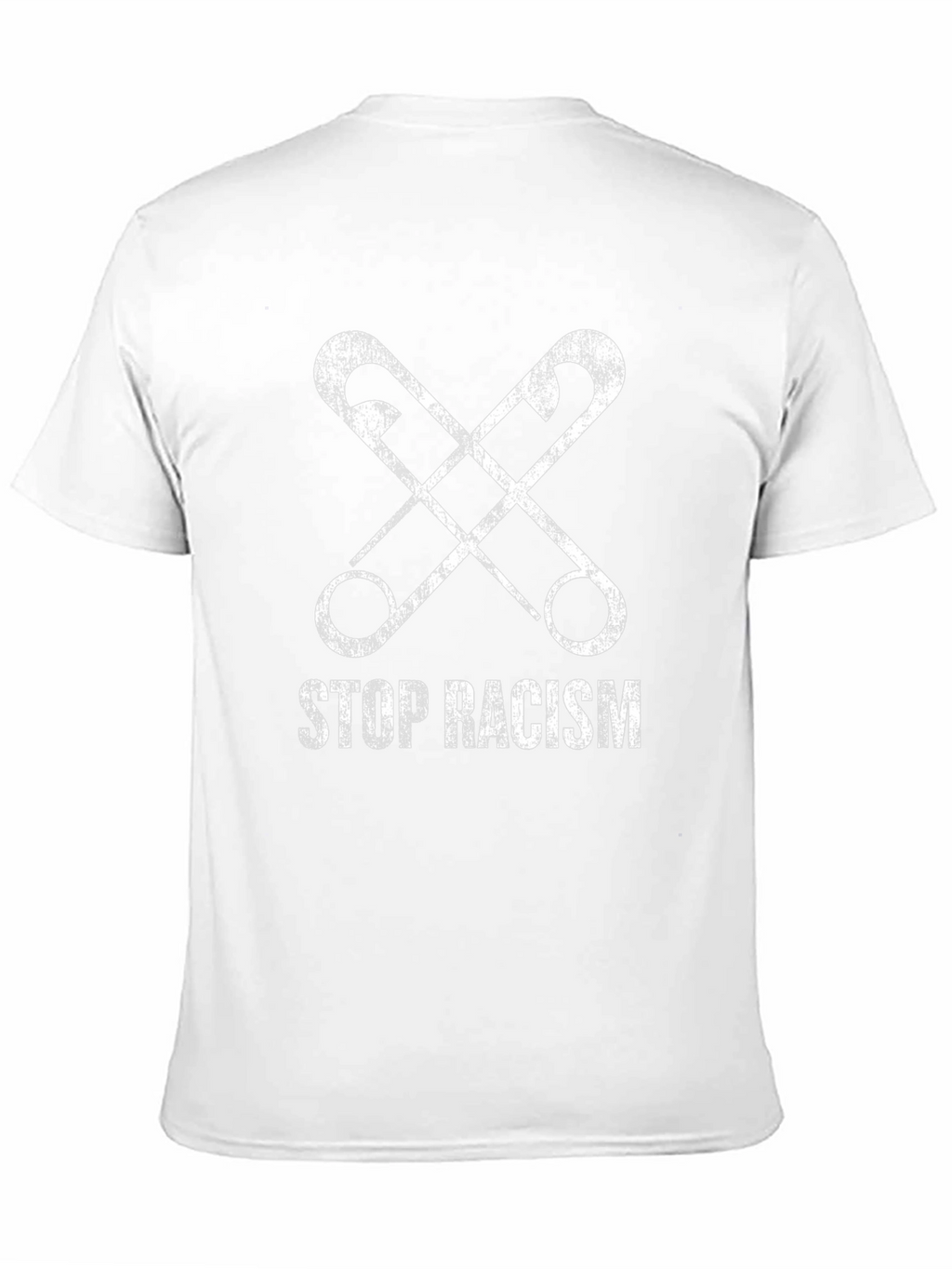 Stop Racism Safety Pin Graphic T-Shirt