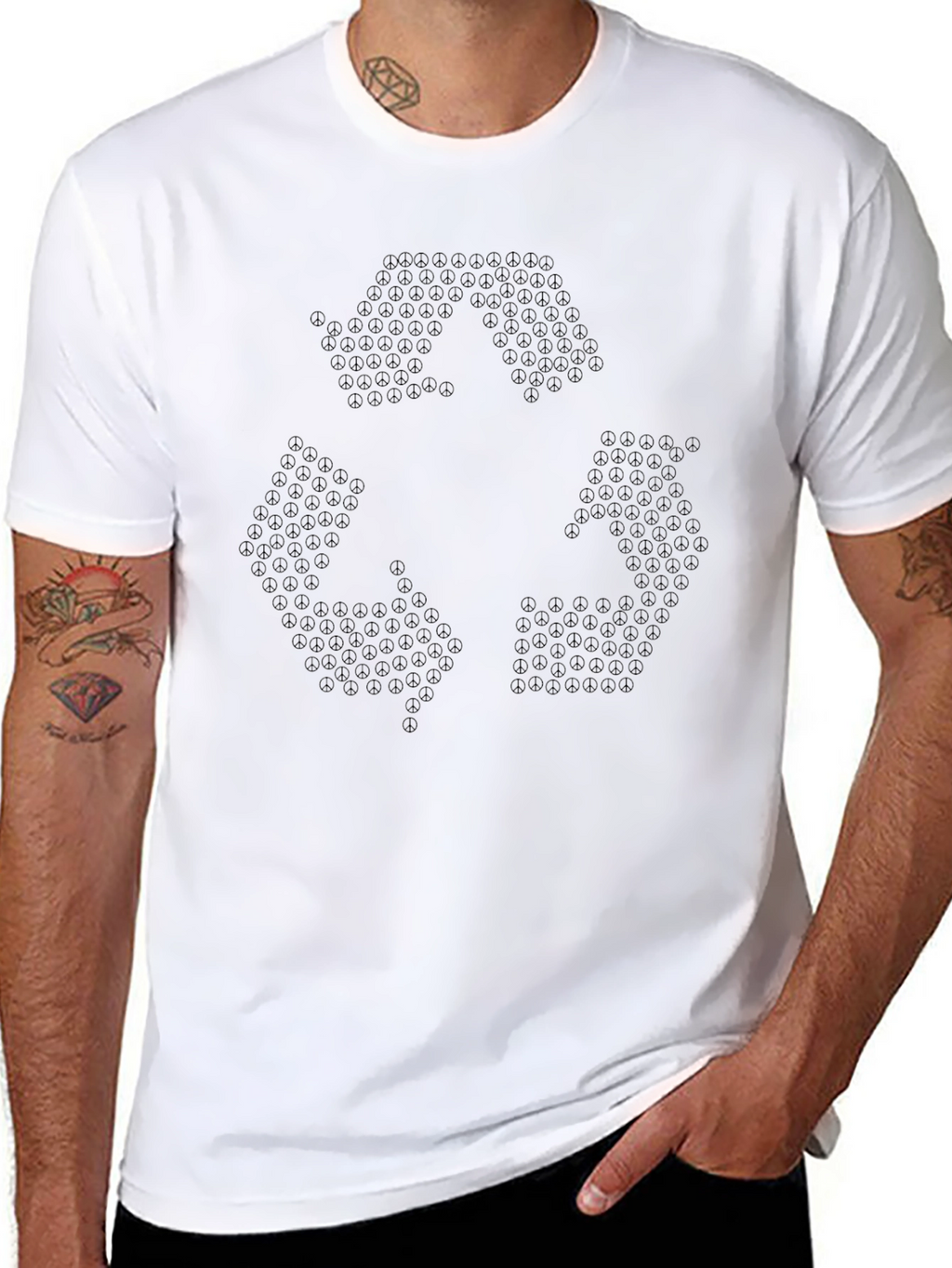 Peace Sign Recycling T-Shirt