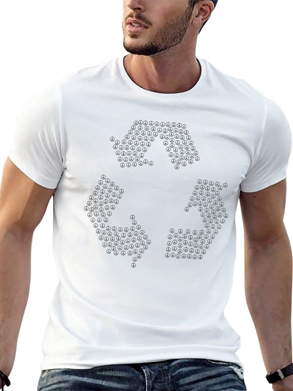 Peace Sign Recycling T-Shirt