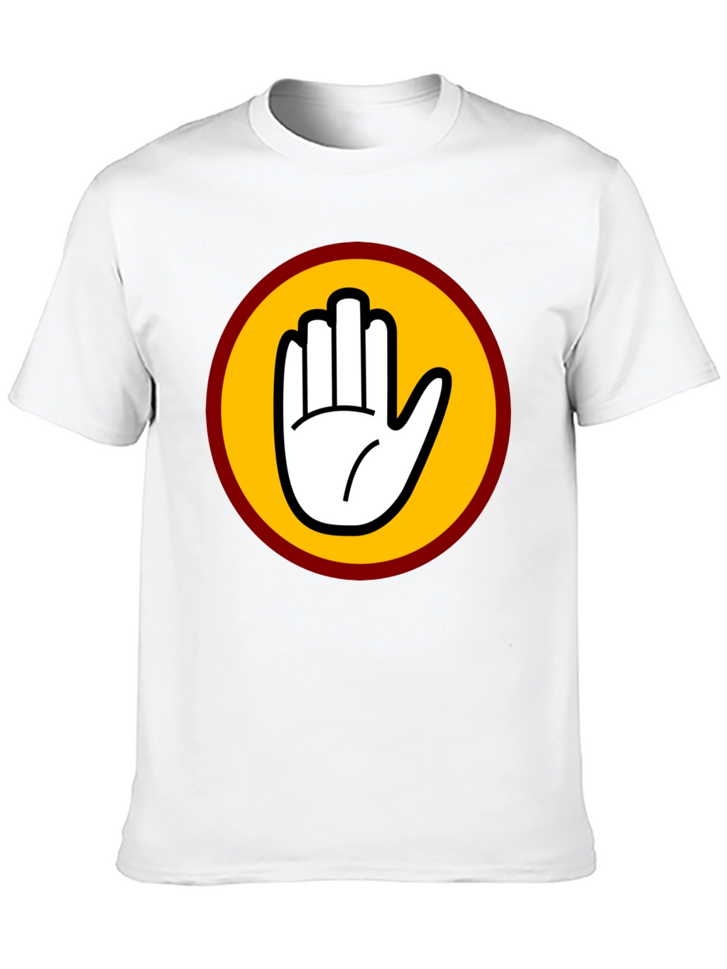 Black T-Shirt with Bold Hand Graphic