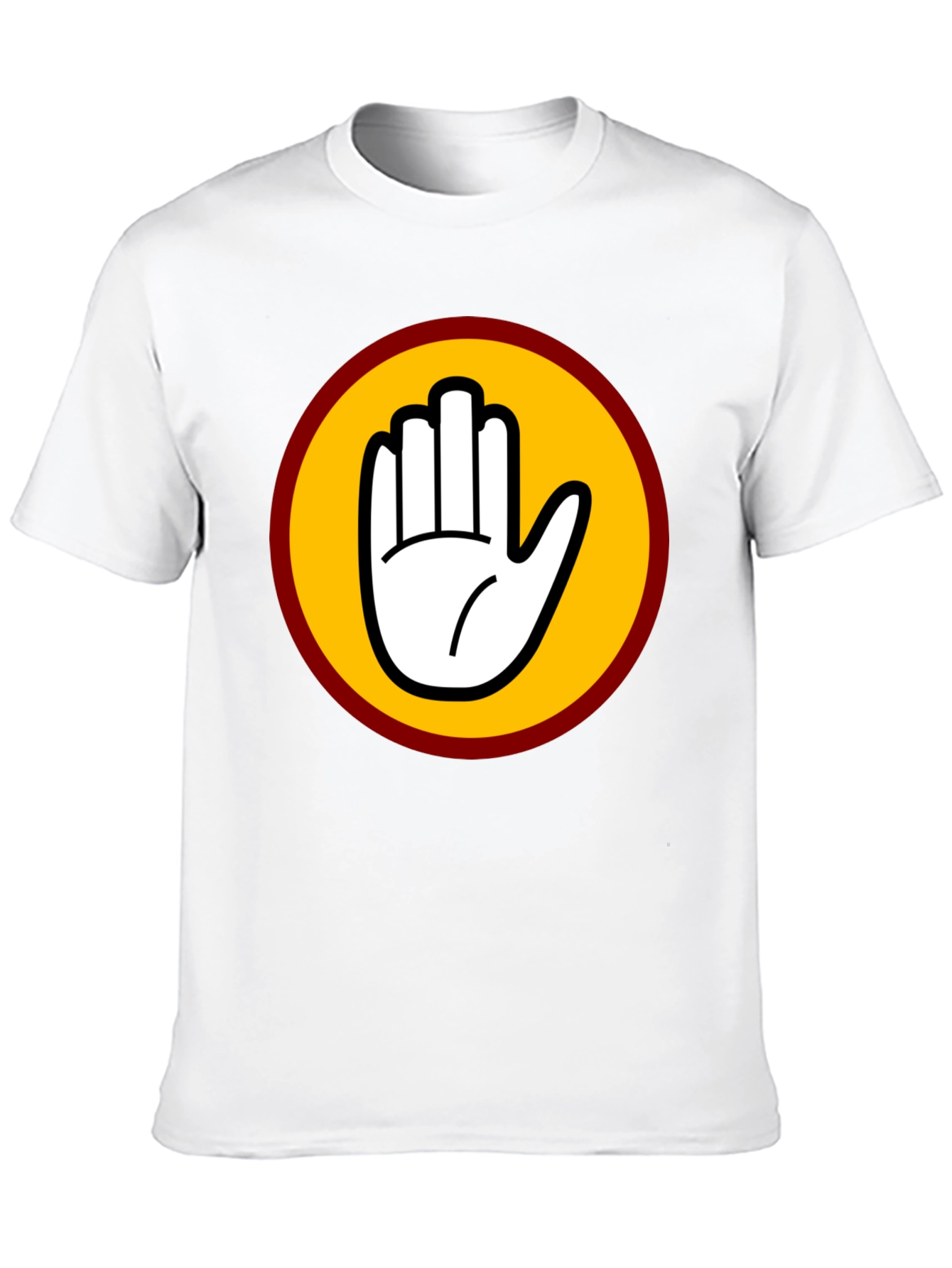 Black T-Shirt with Bold Hand Graphic