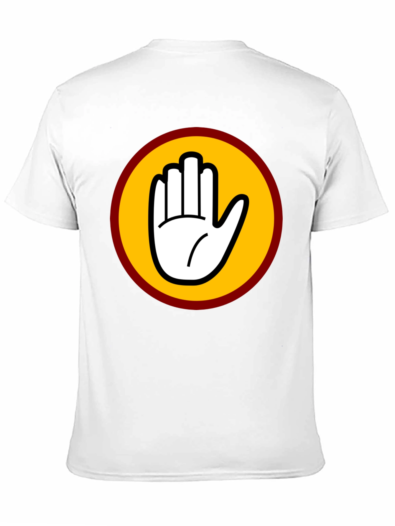 Black T-Shirt with Bold Hand Graphic