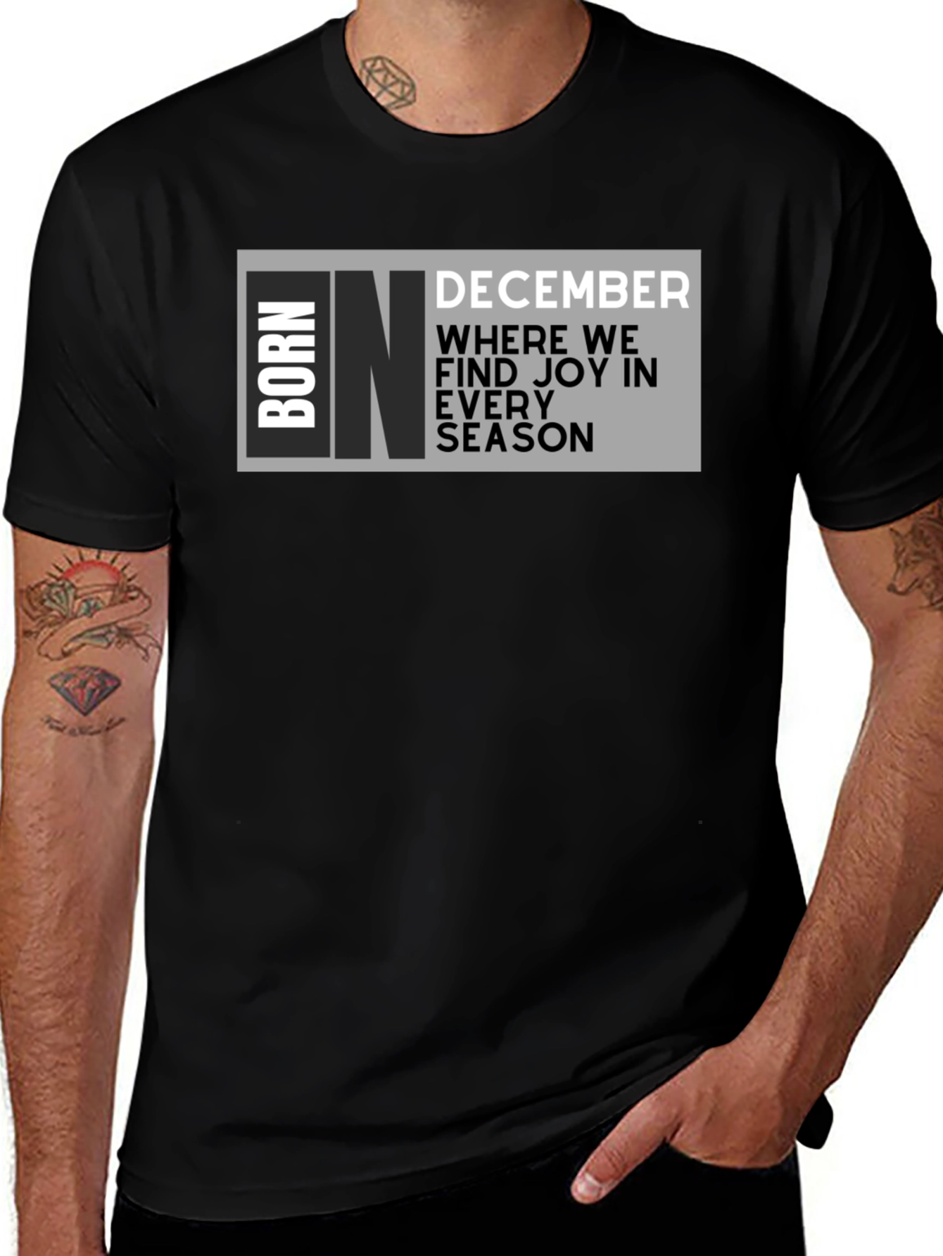 Born in December T-Shirt - Joy in Every Season