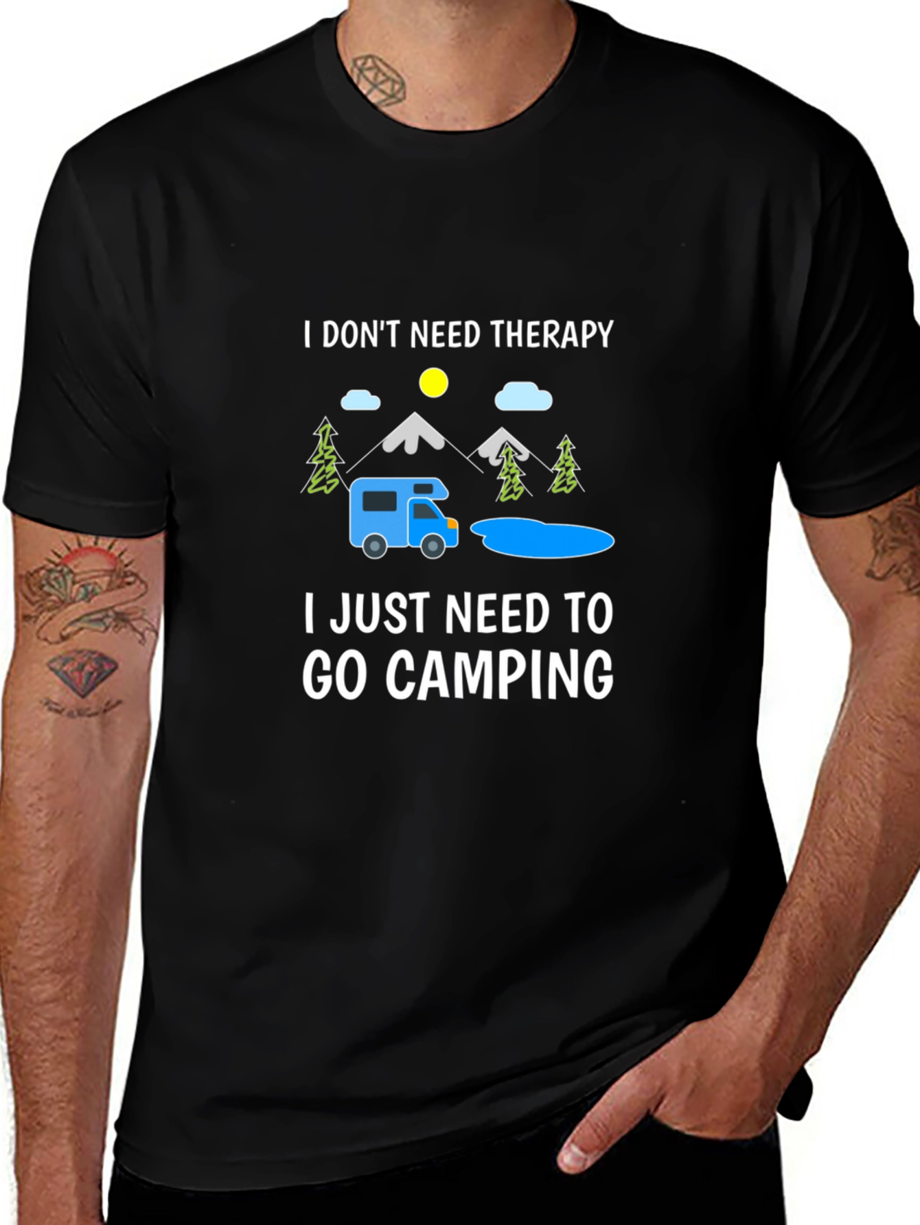 Camping Therapy T-Shirt: Outdoor Adventure Tee