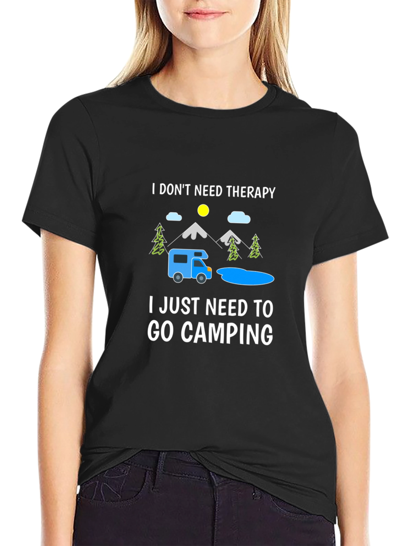 Camping Therapy T-Shirt: Outdoor Adventure Tee