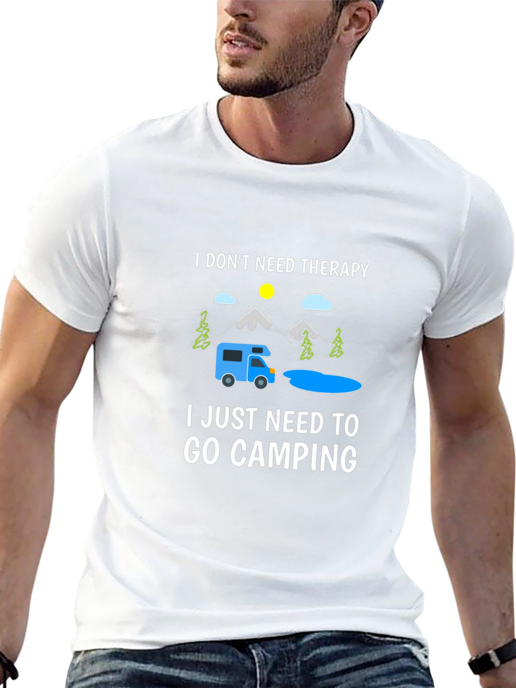 Camping Therapy T-Shirt: Outdoor Adventure Tee