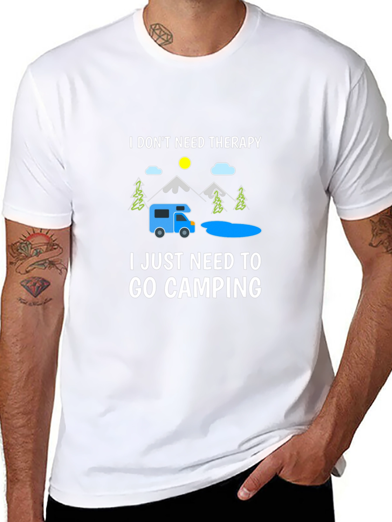 Camping Therapy T-Shirt: Outdoor Adventure Tee