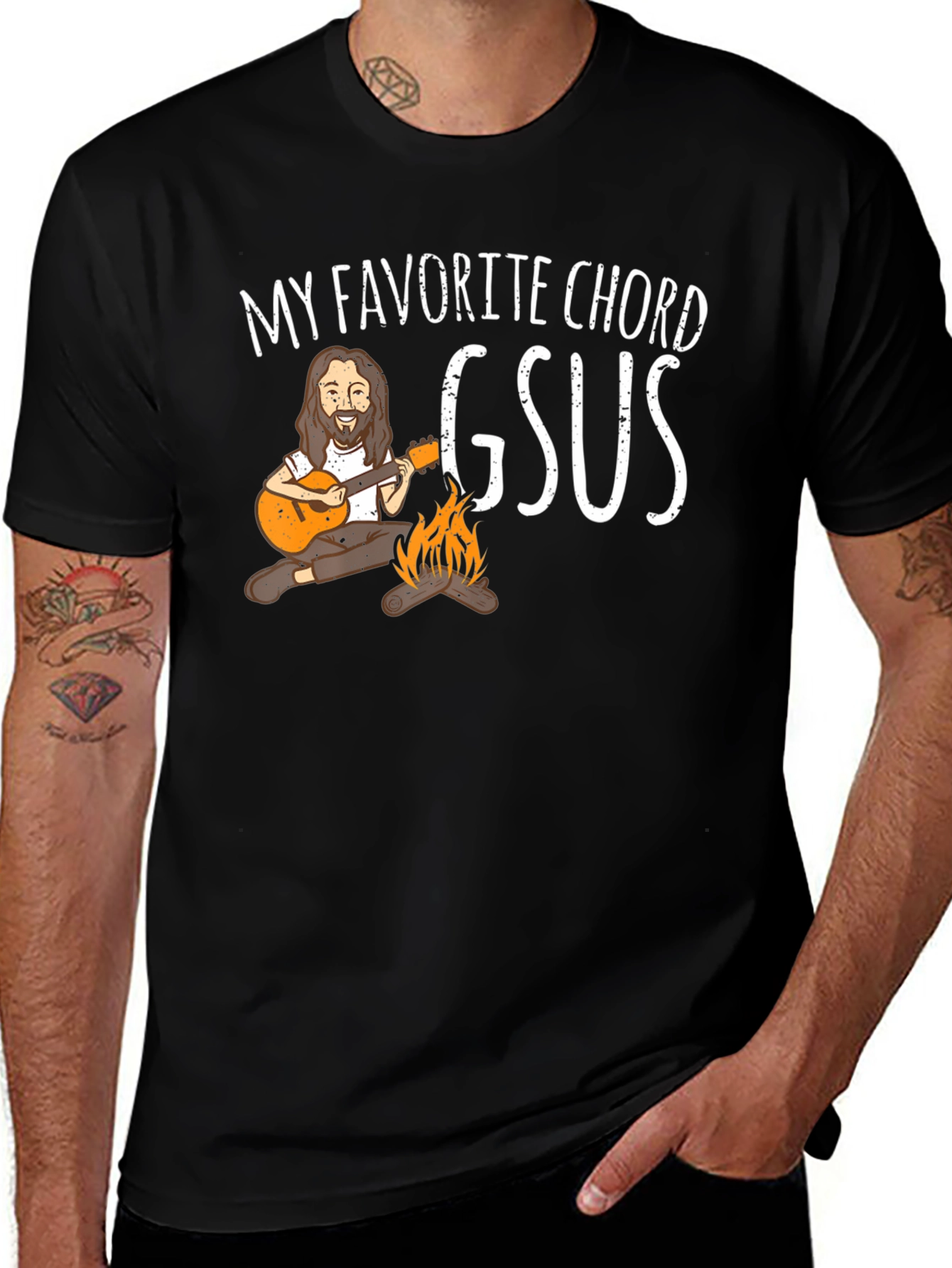 My Favorite Chord GSUS T-Shirt - Music & Jesus