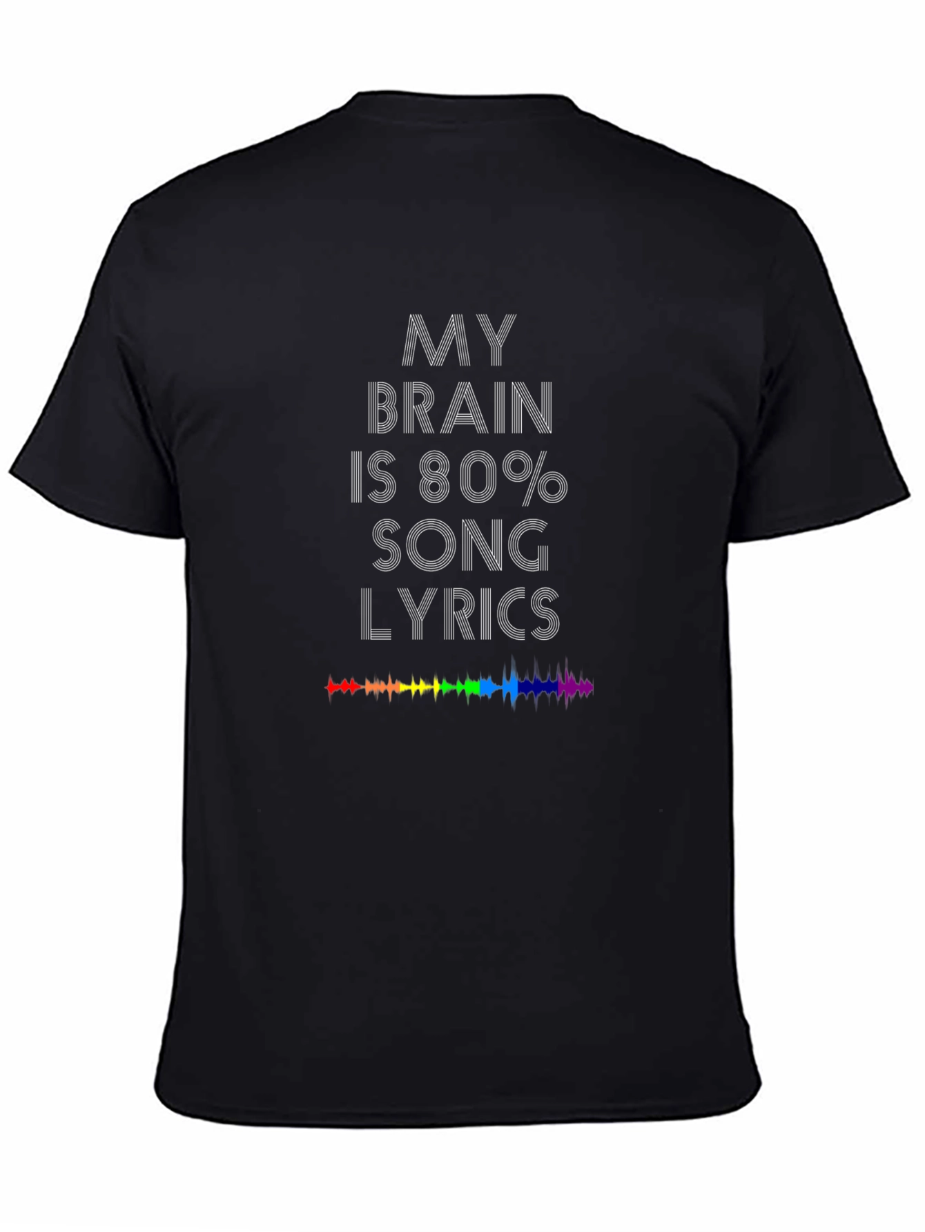 My Brain is 80% Song Lyrics T-Shirt - Music Lover Tee