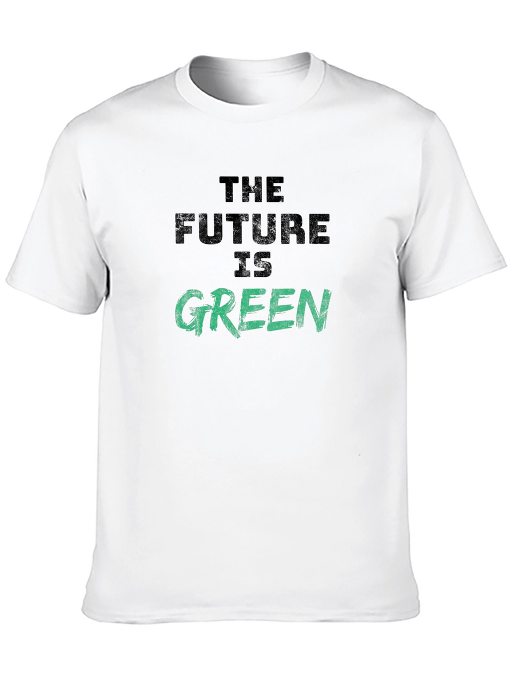 The Future is Green Graphic Tee - Eco-Friendly Slogan
