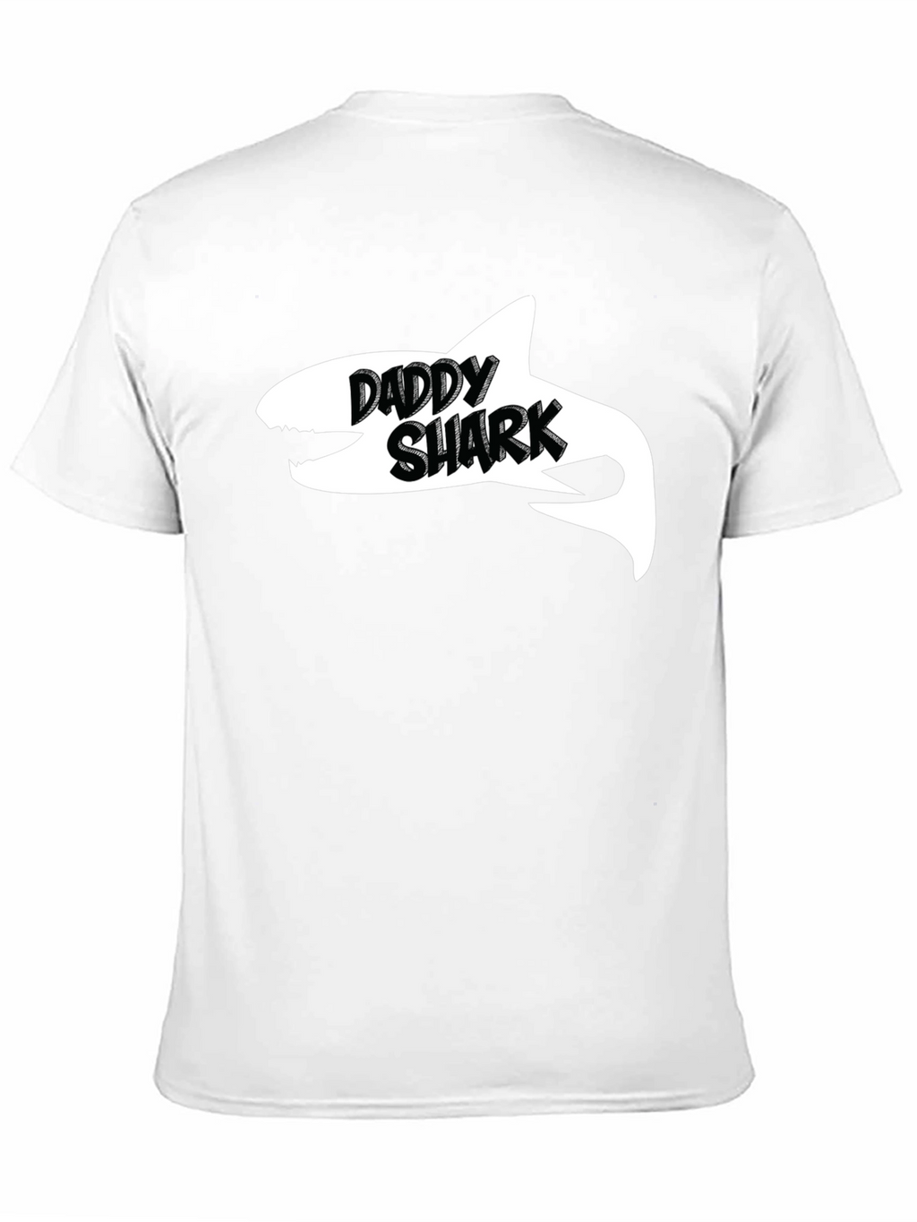 Daddy Shark Black Cotton Graphic T-Shirt