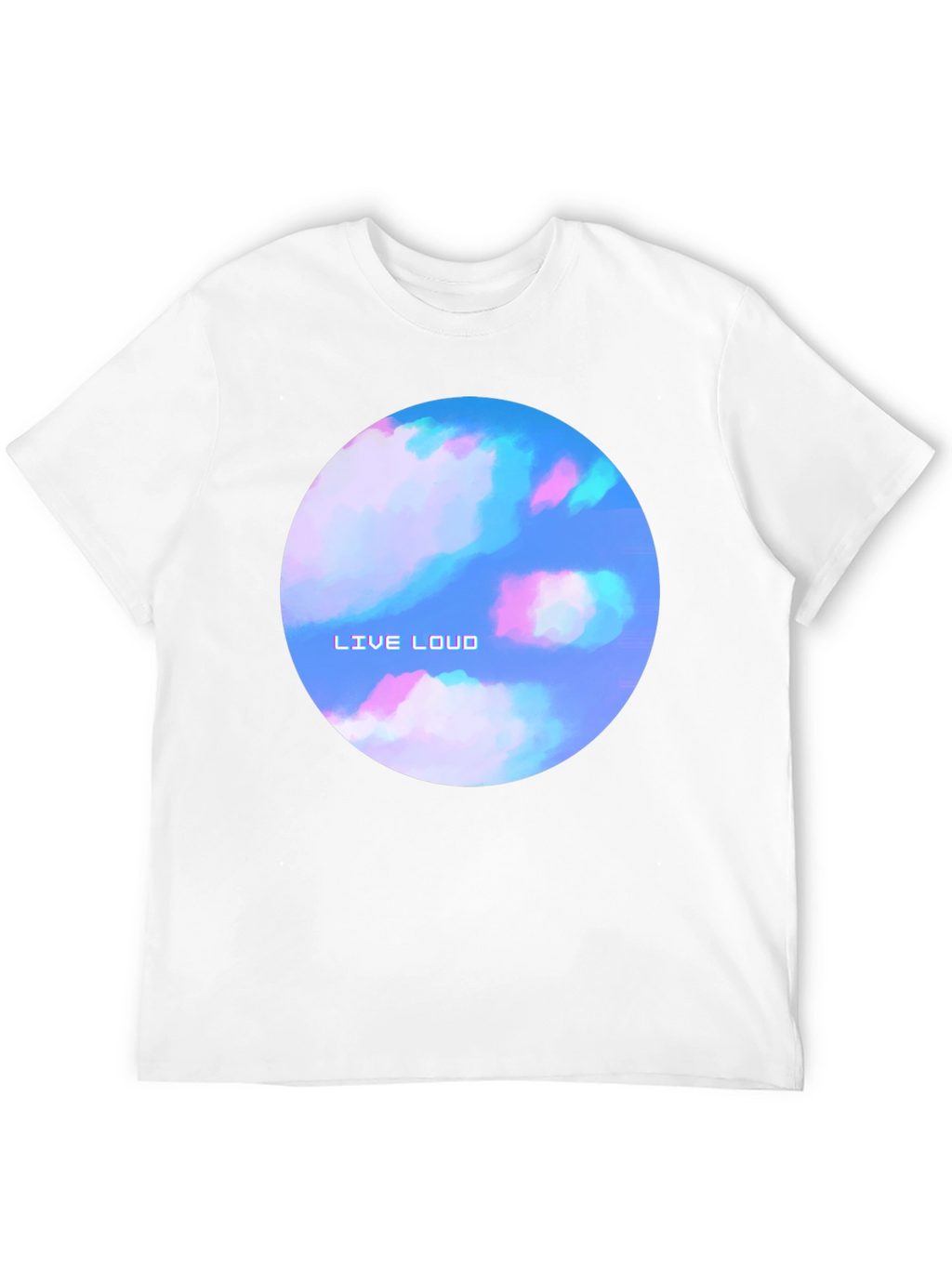 Live Loud Graphic Print Black T-Shirt