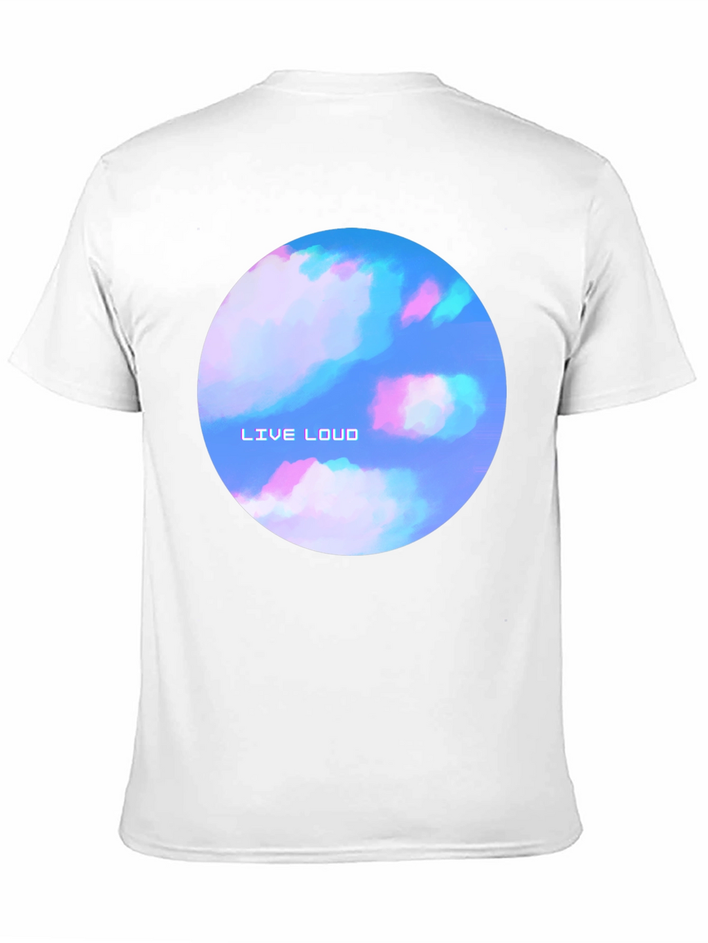 Live Loud Graphic Print Black T-Shirt