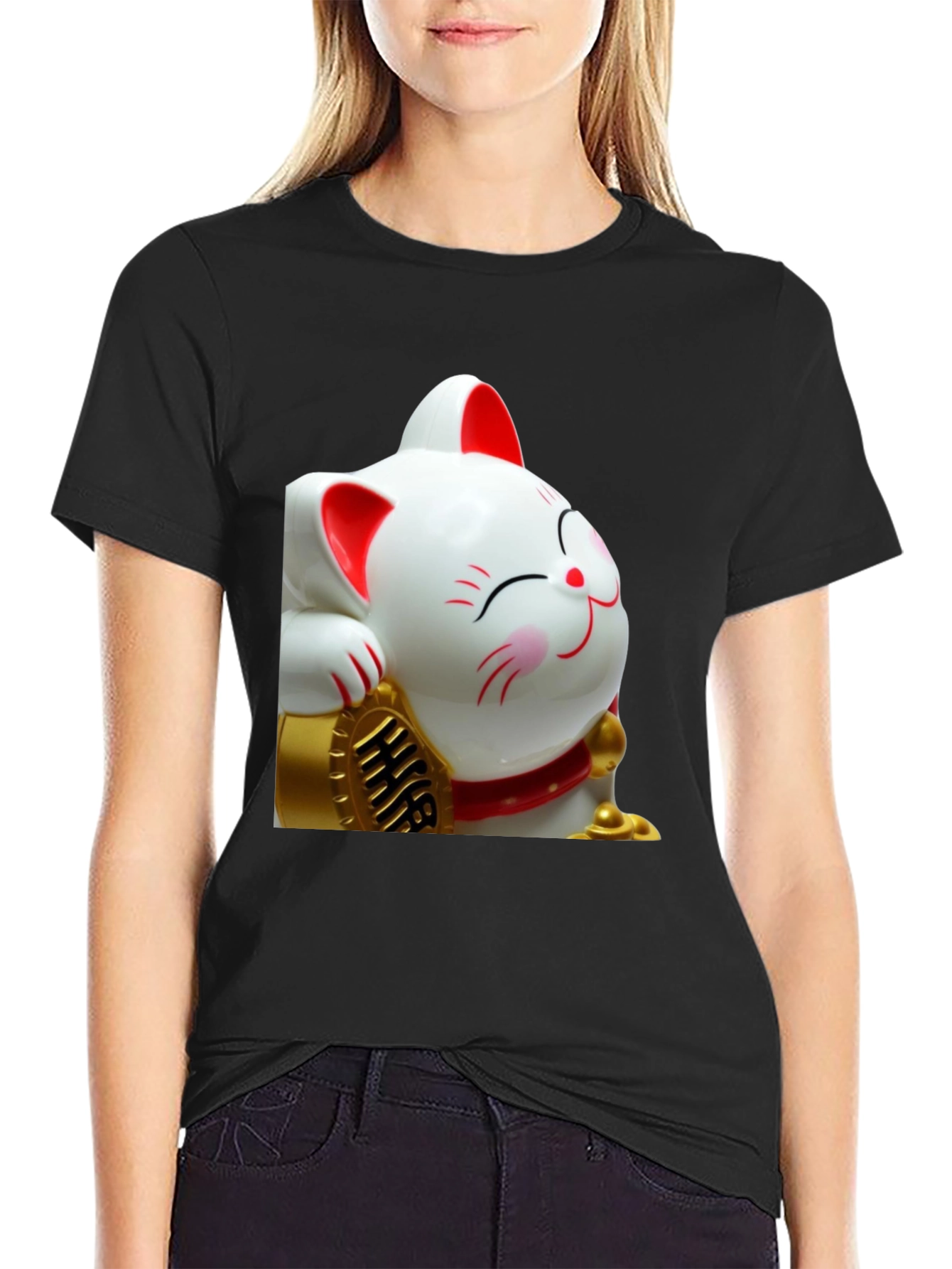 Lucky Cat Graphic Tee - Comfort Fit