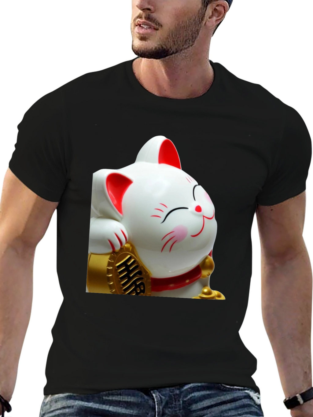 Lucky Cat Graphic Tee - Comfort Fit