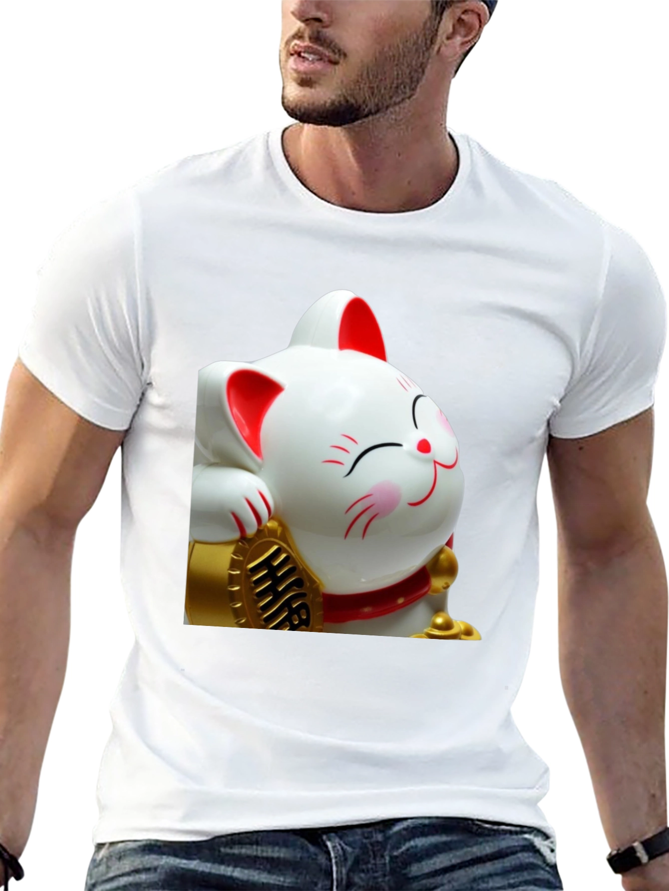 Lucky Cat Graphic Tee - Comfort Fit