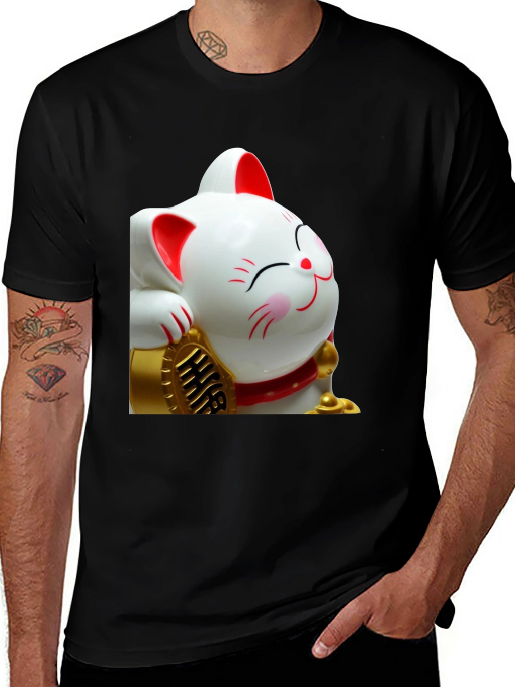 Lucky Cat Graphic Tee - Comfort Fit