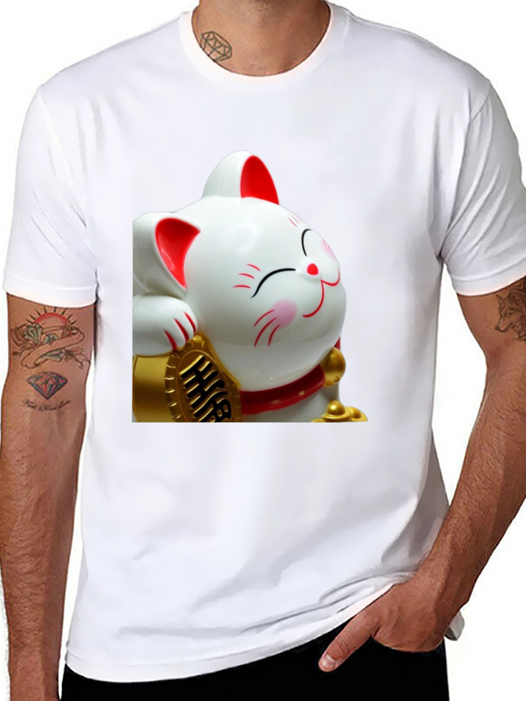 Lucky Cat Graphic Tee - Comfort Fit