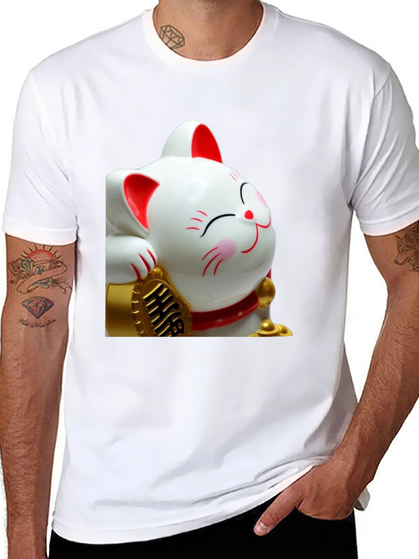 Lucky Cat Graphic Tee - Comfort Fit