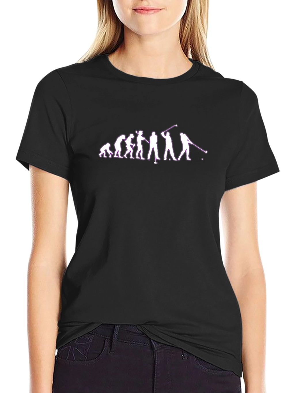 Golf Evolution T-Shirt - Black Casual Tee