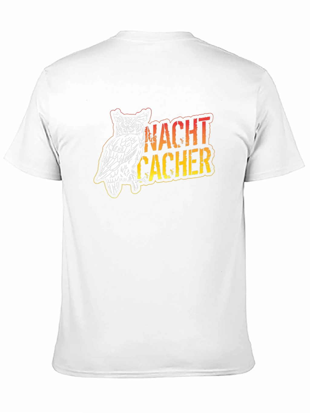 Night Cacher Owl Graphic Tee - Black Cotton T-Shirt