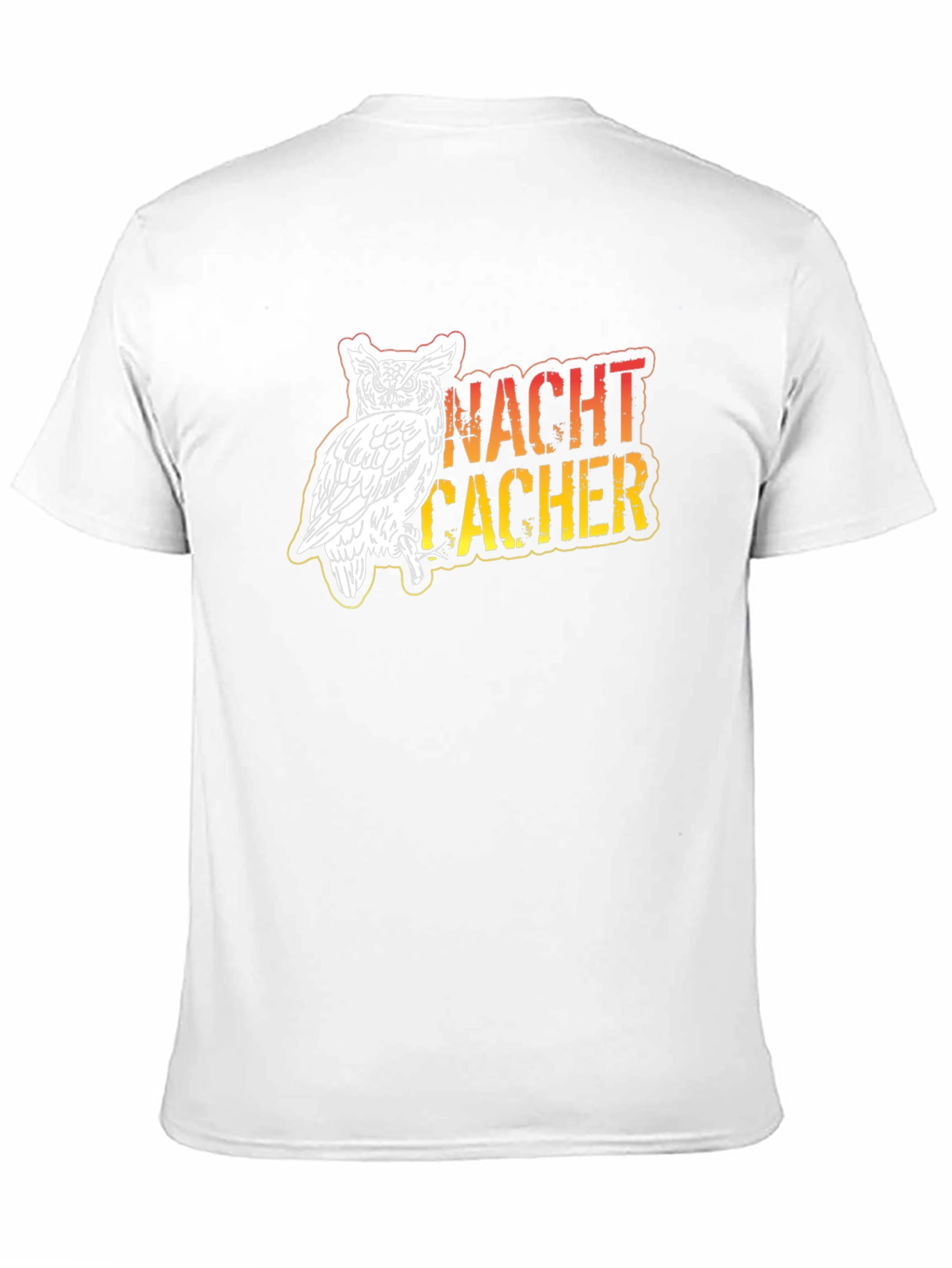 Night Cacher Owl Graphic Tee - Black Cotton T-Shirt