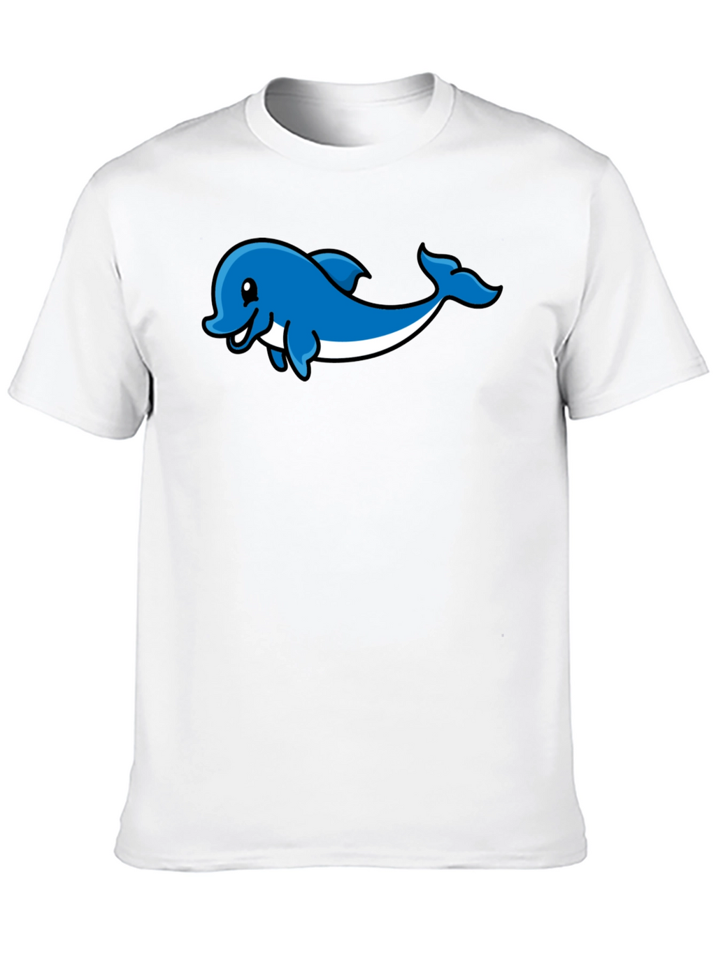 Dolphin Graphic Print T-Shirt - Stylish Casual Wear