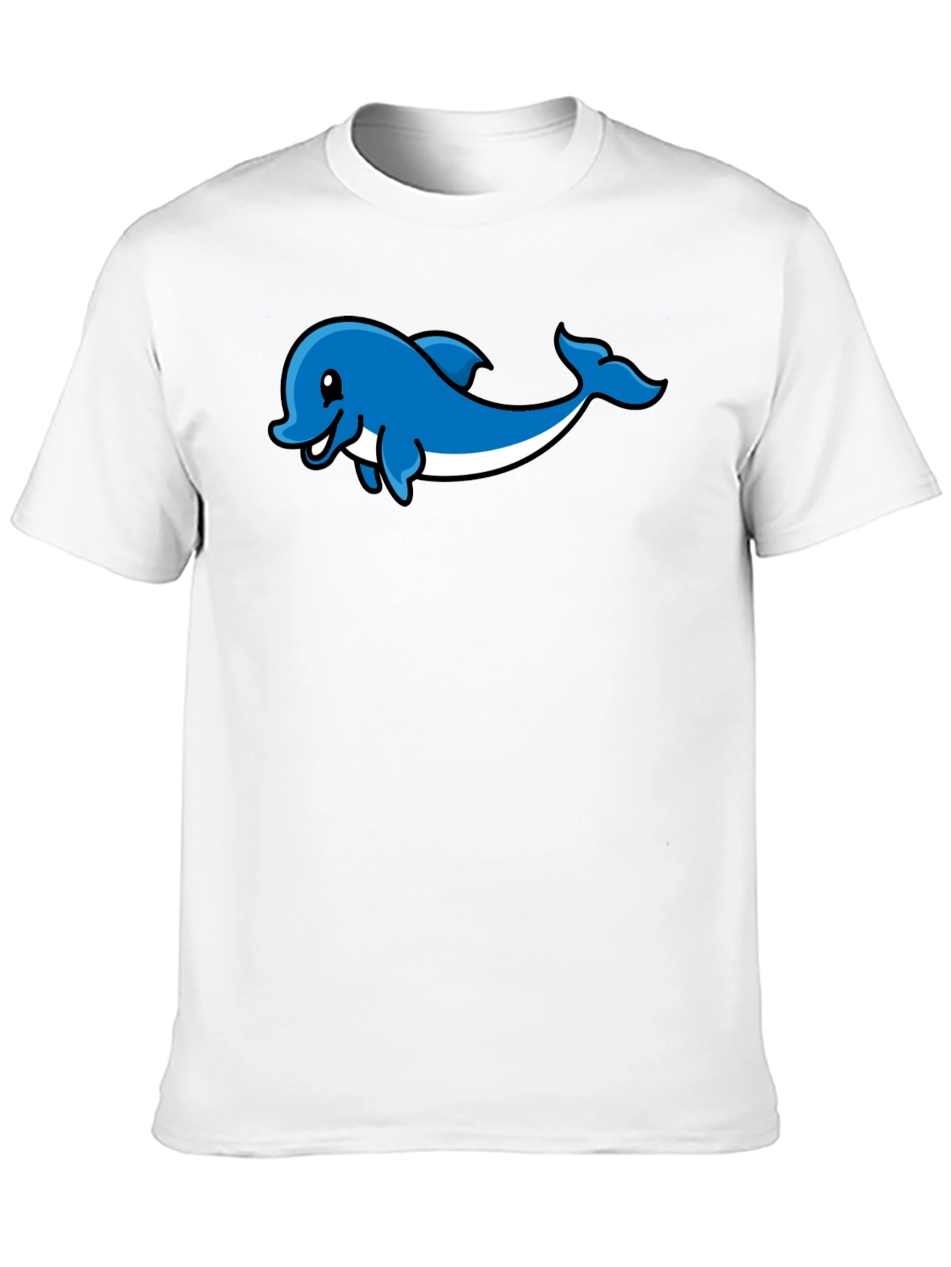 Dolphin Graphic Print T-Shirt - Stylish Casual Wear
