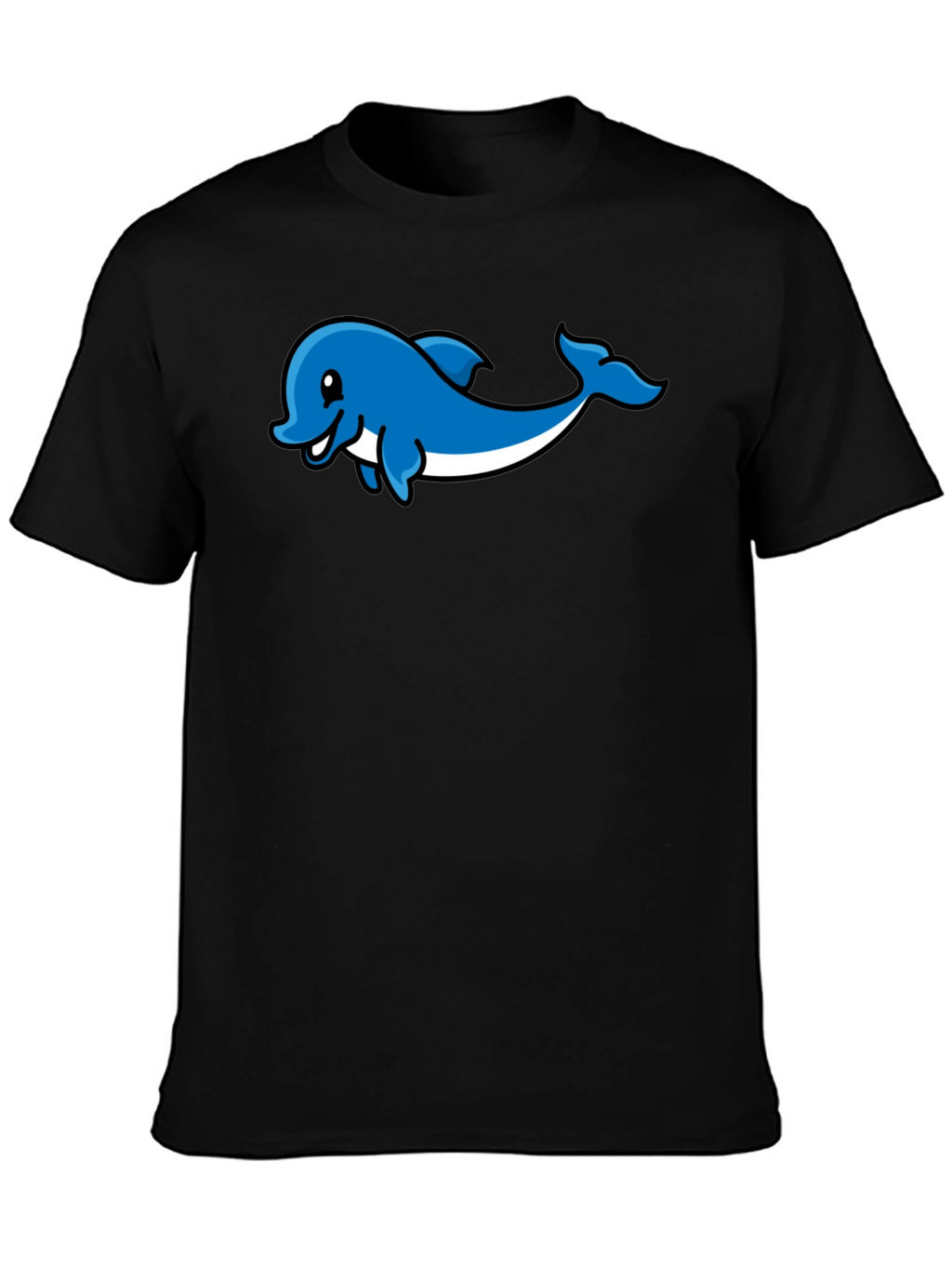 Dolphin Graphic Print T-Shirt - Stylish Casual Wear