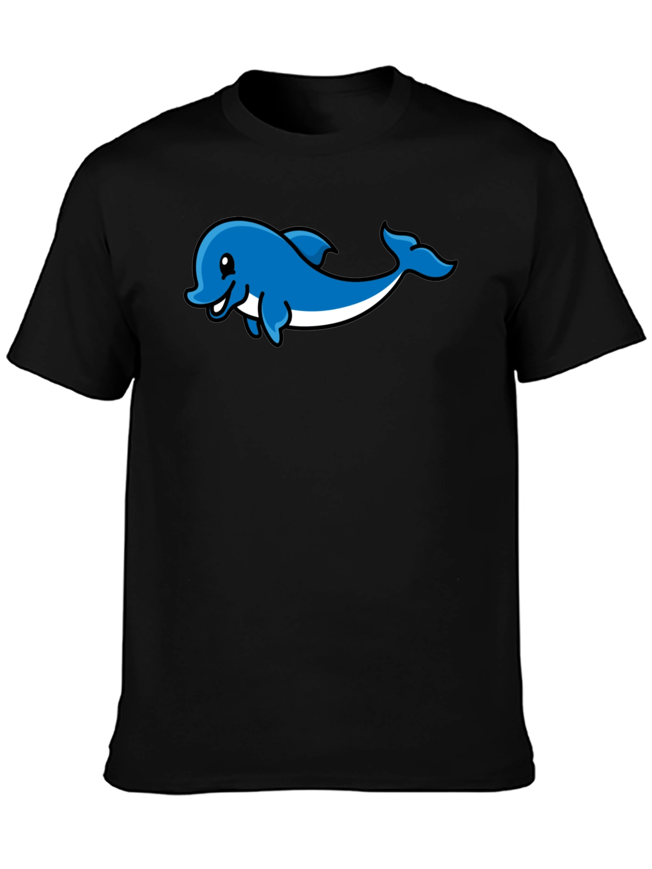 Dolphin Graphic Print T-Shirt - Stylish Casual Wear