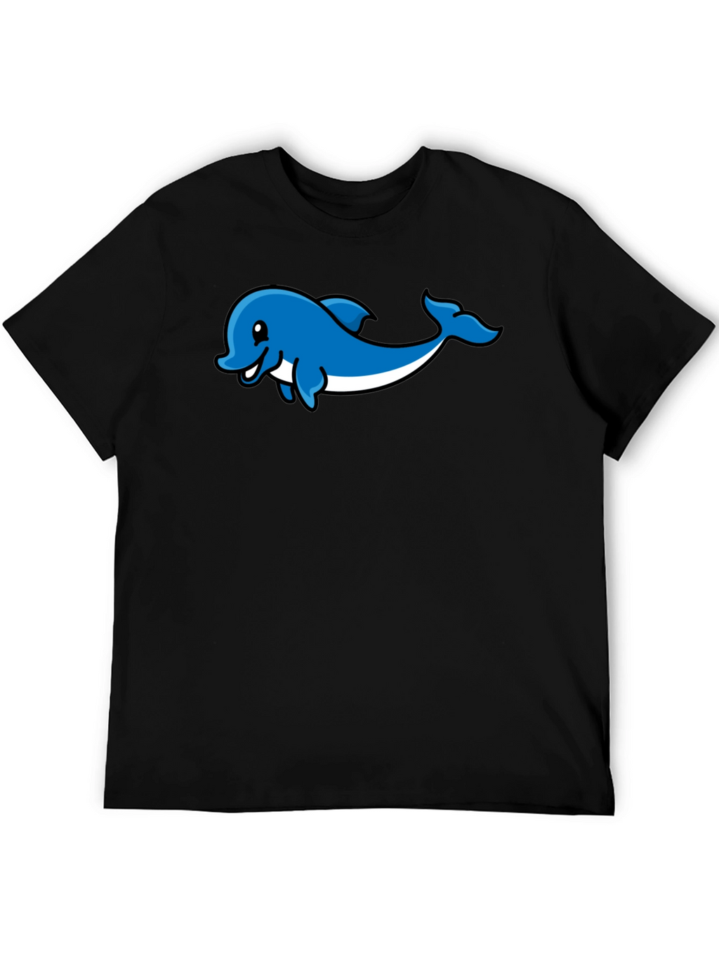 Dolphin Graphic Print T-Shirt - Stylish Casual Wear