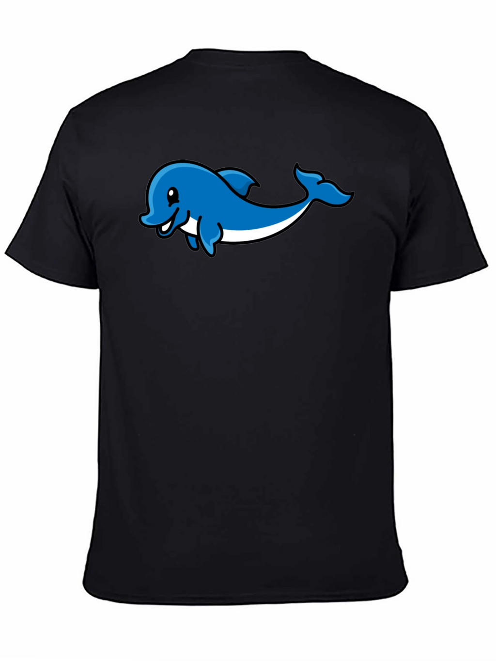Dolphin Graphic Print T-Shirt - Stylish Casual Wear