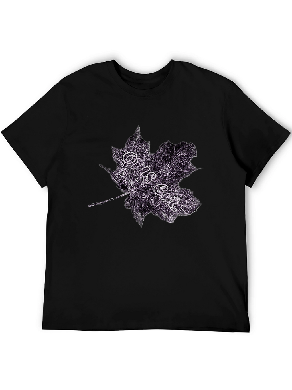 Maple Leaf Graphic Tee - Dark Style