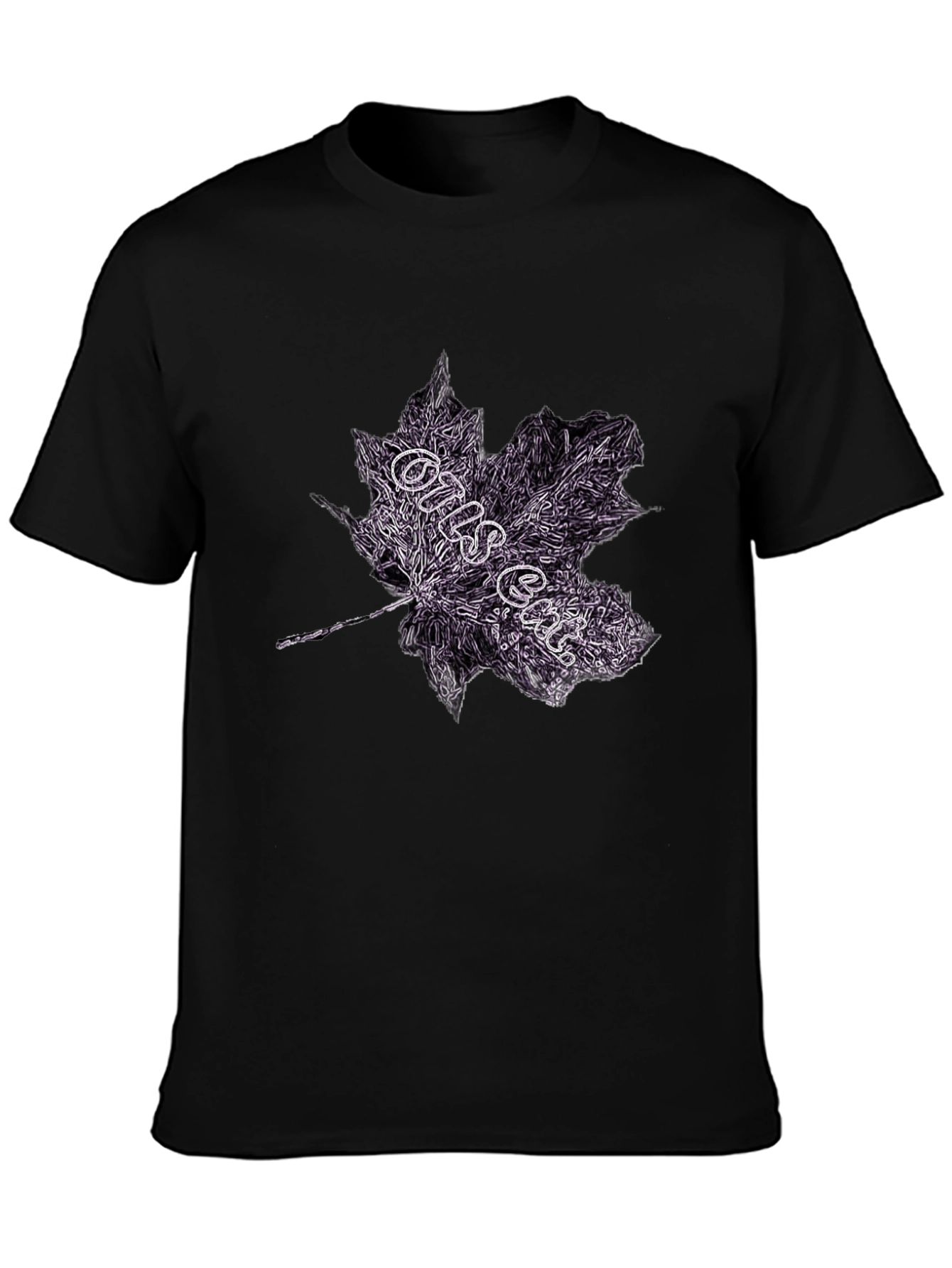 Maple Leaf Graphic Tee - Dark Style