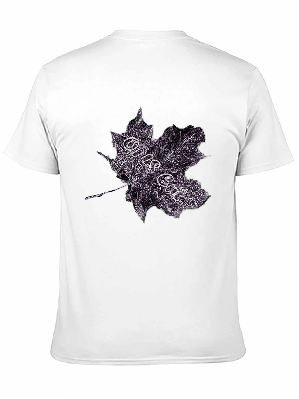 Maple Leaf Graphic Tee - Dark Style