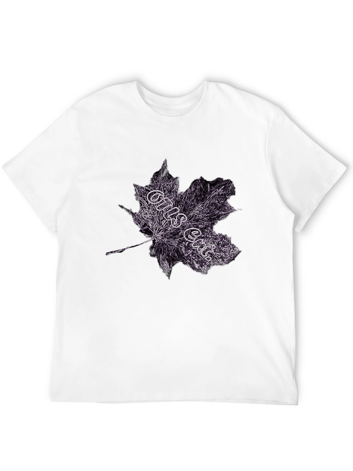 Maple Leaf Graphic Tee - Dark Style