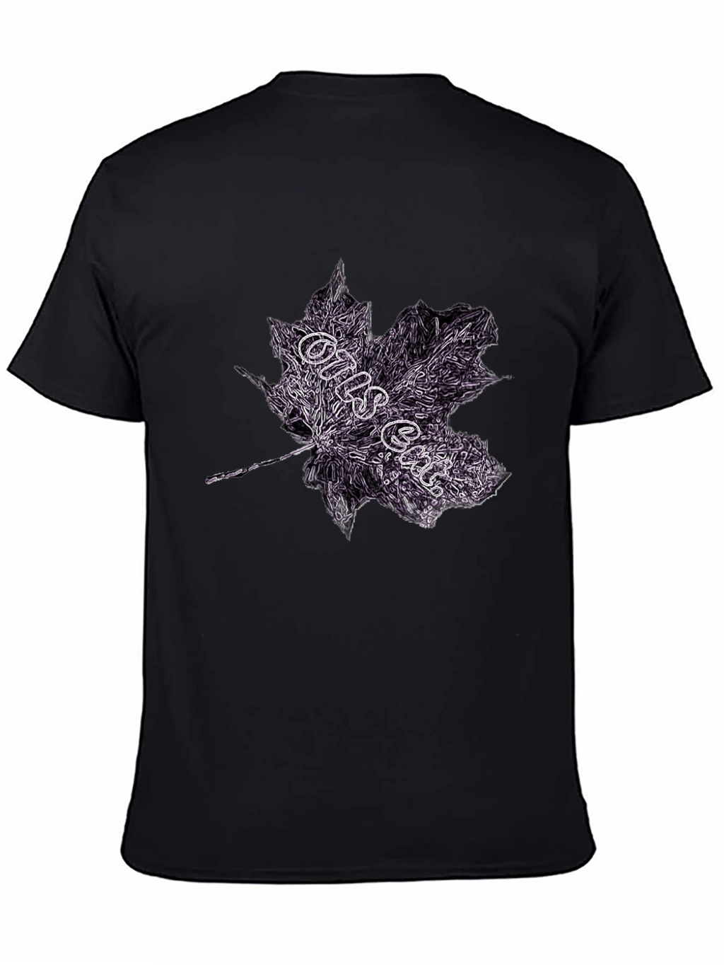 Maple Leaf Graphic Tee - Dark Style
