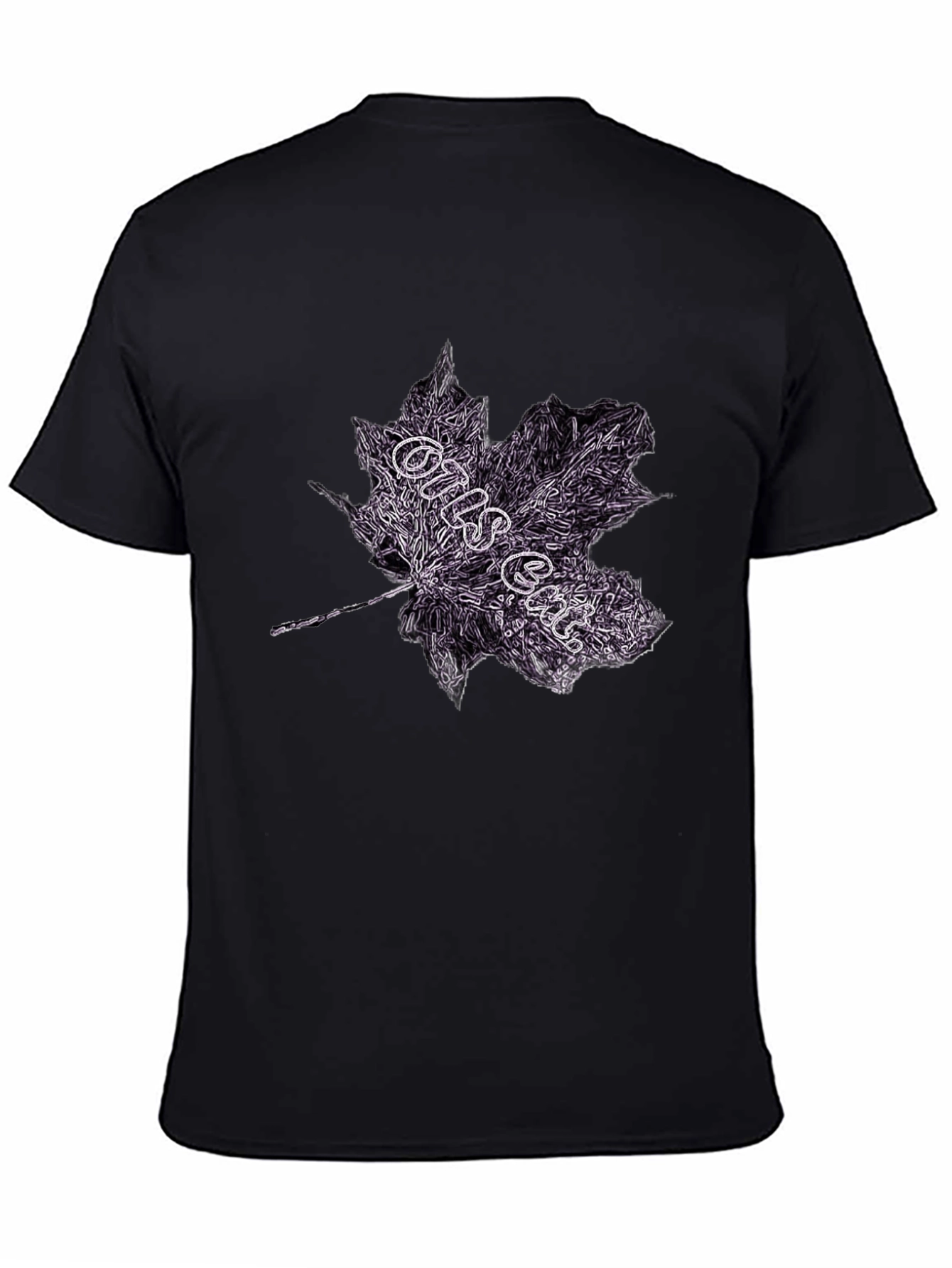 Maple Leaf Graphic Tee - Dark Style