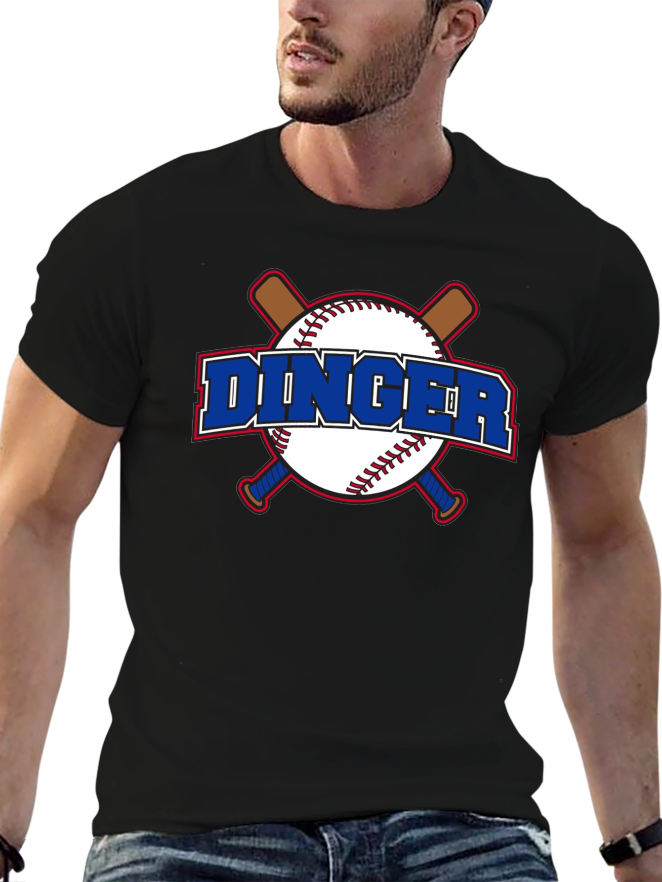 Dinger Baseball Graphic T-Shirt