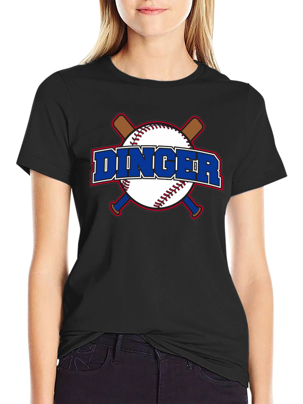 Dinger Baseball Graphic T-Shirt