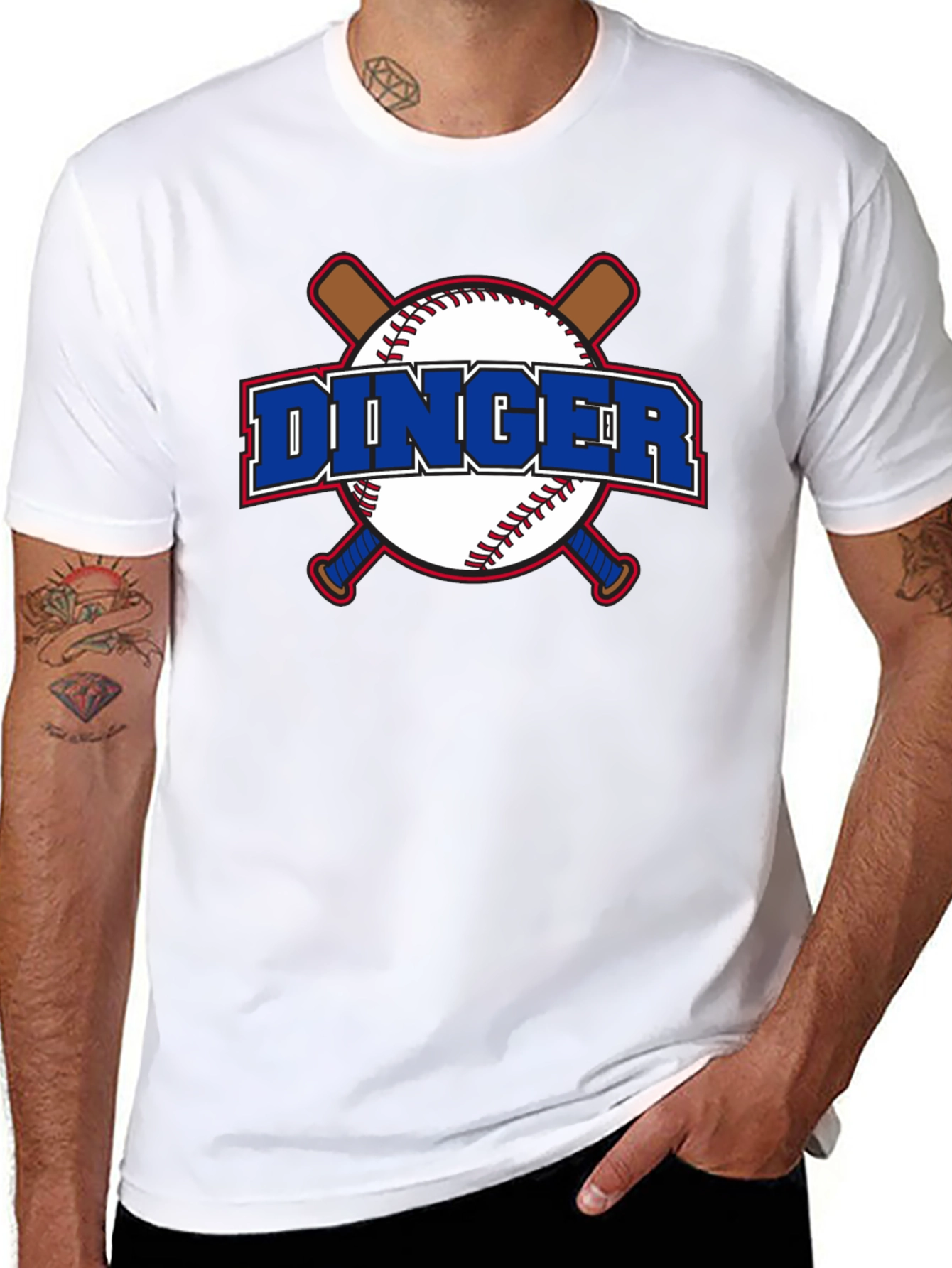 Dinger Baseball Graphic T-Shirt