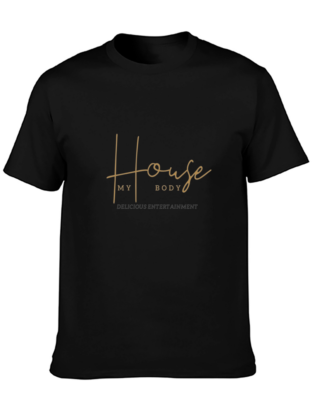 House My Body Black Graphic T-Shirt