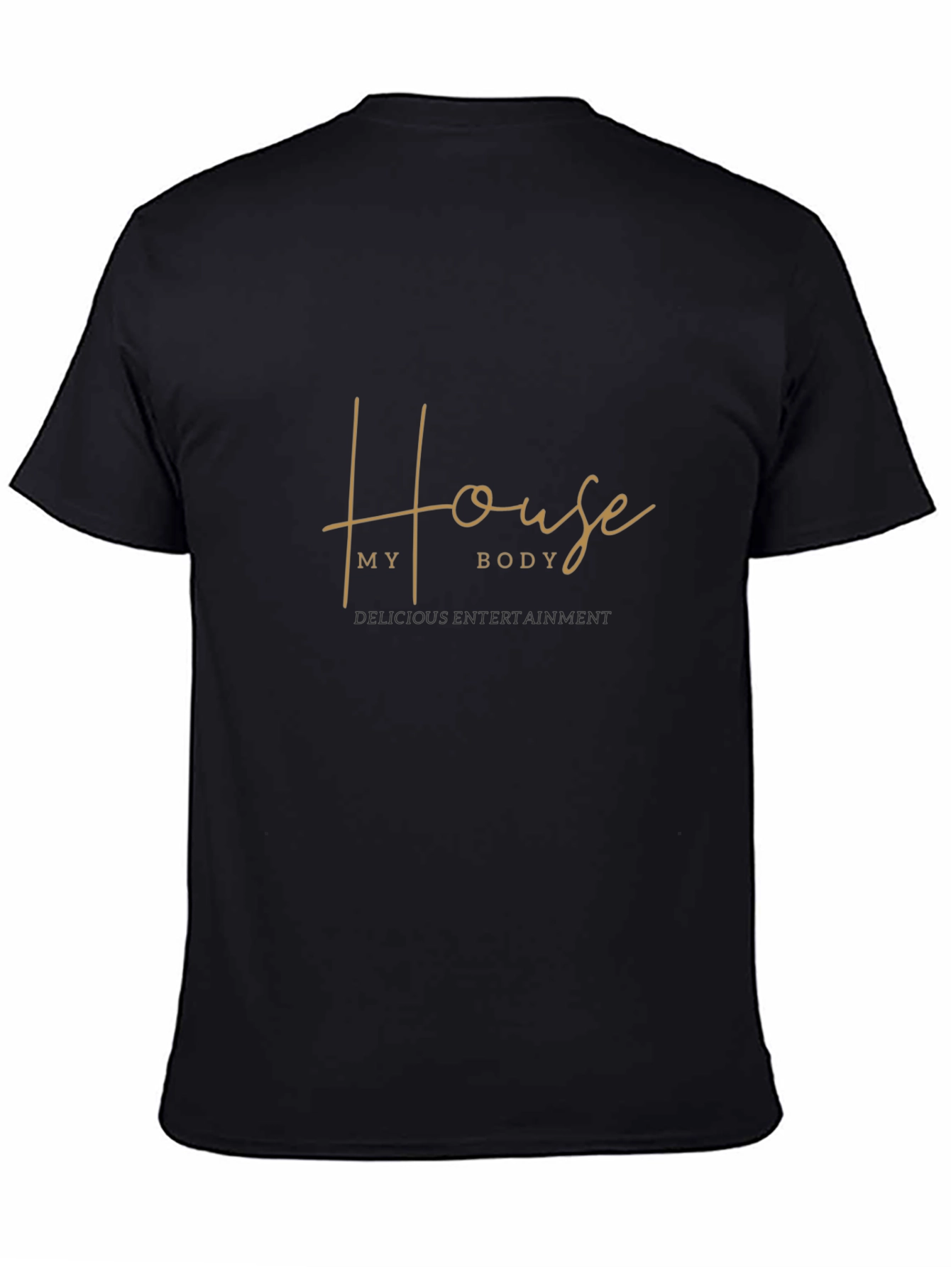 House My Body Black Graphic T-Shirt