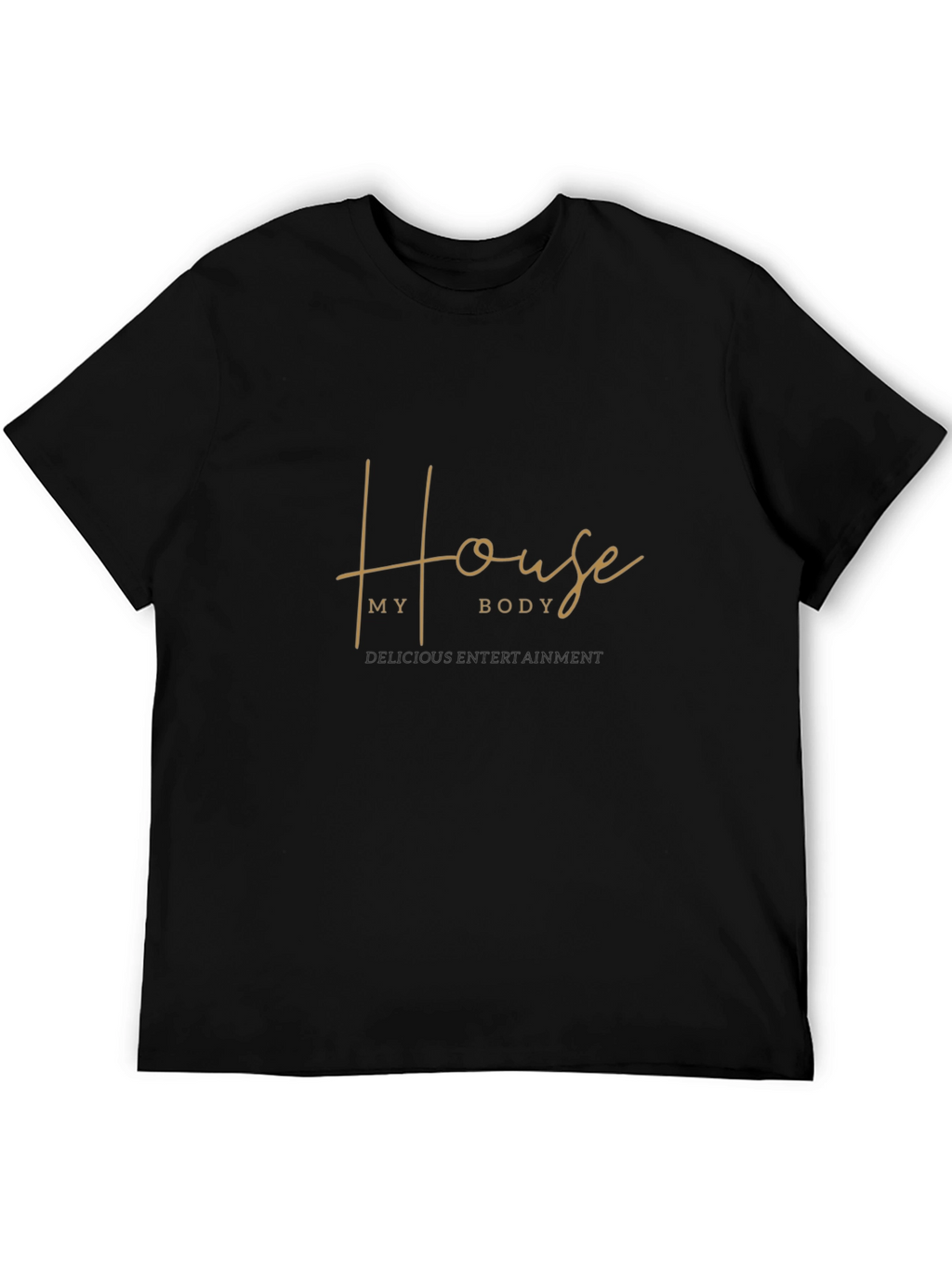 House My Body Black Graphic T-Shirt