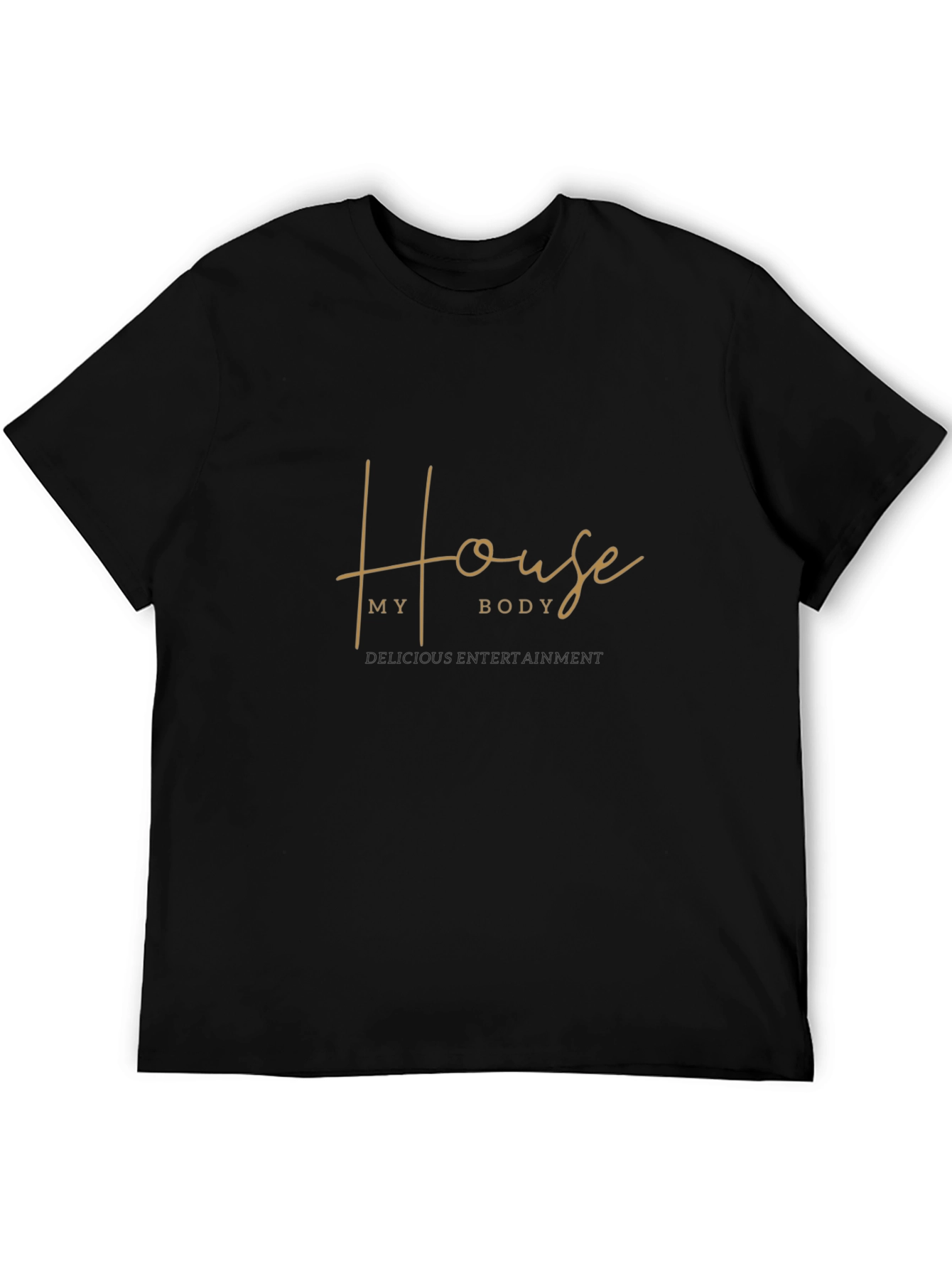House My Body Black Graphic T-Shirt