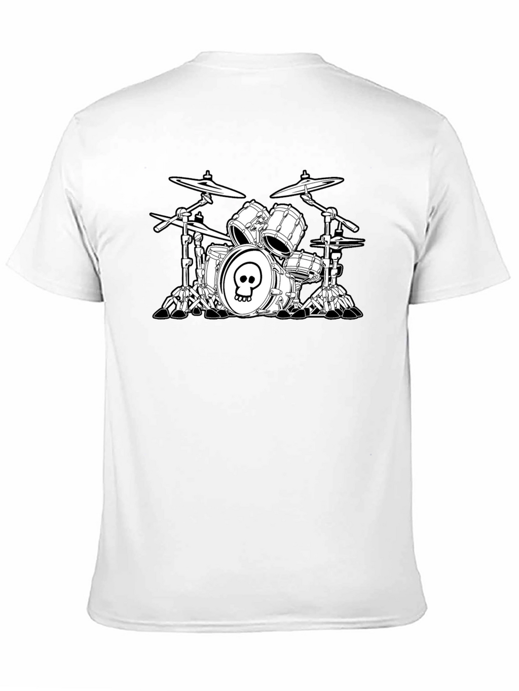 Skull Drum Set Graphic Tee