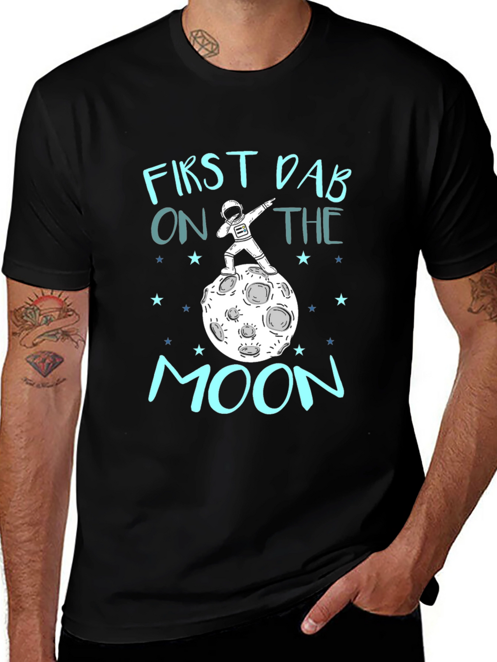 First Dab on the Moon Graphic Tee