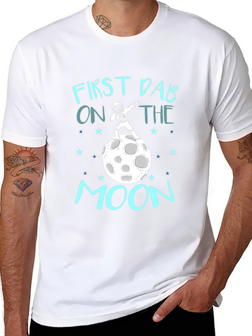 First Dab on the Moon Graphic Tee