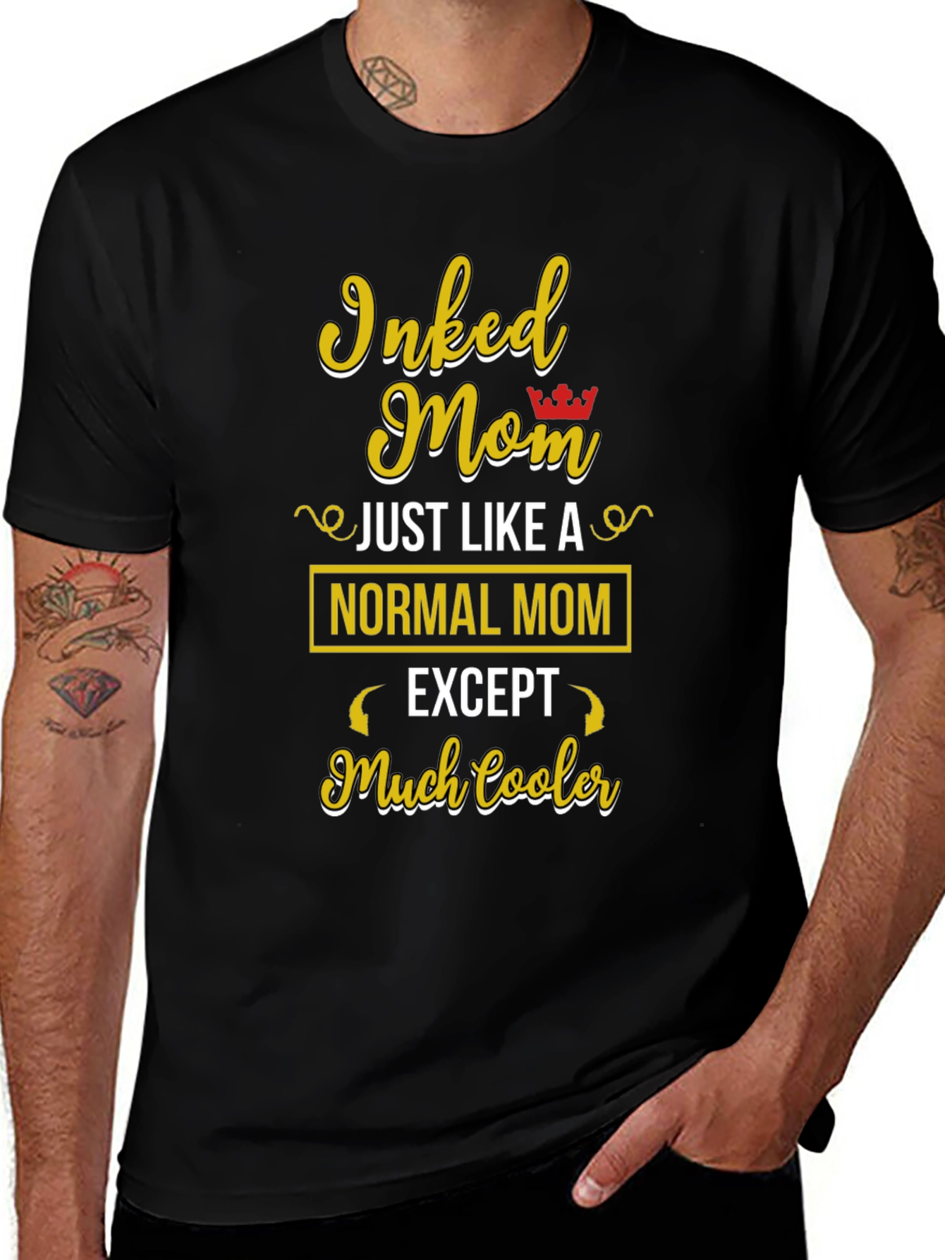 Inked Mom T-Shirt - Cool Graphic Tee for Mothers